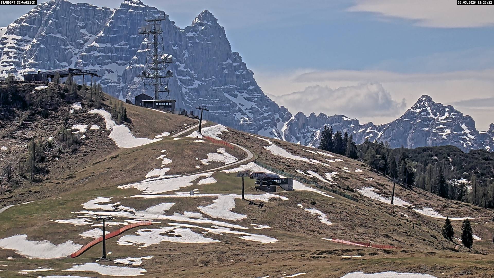 Archived image Webcam Loferer Alm: Schönbühel-view