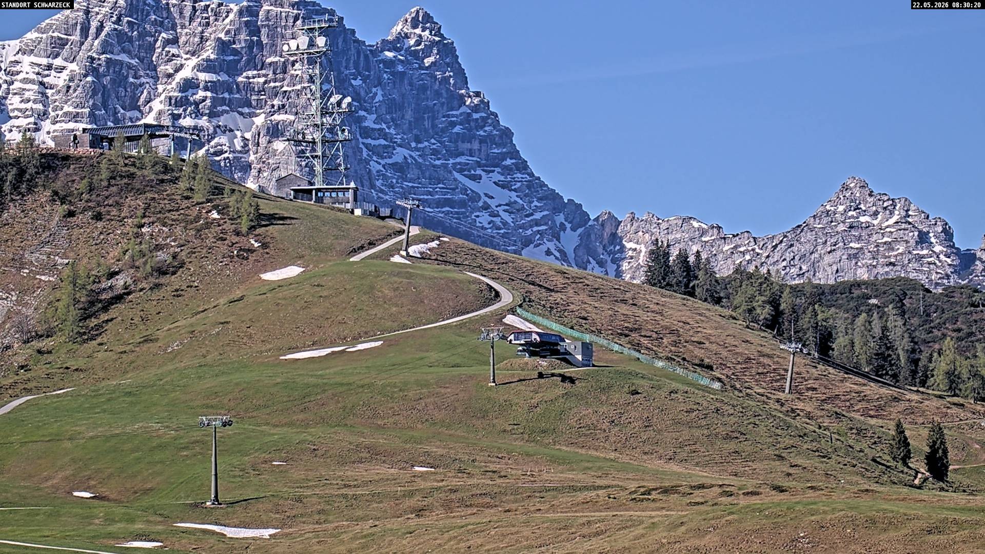 Archived image Webcam Loferer Alm: Schönbühel-view