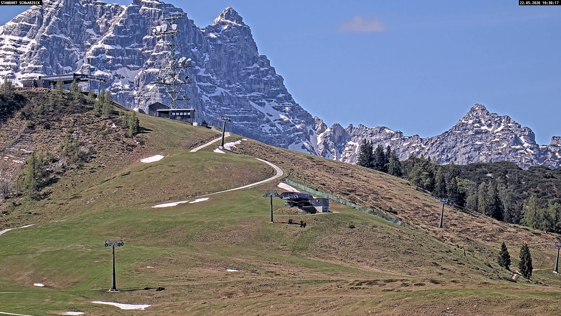 Archived image Webcam Loferer Alm: Schönbühel-view