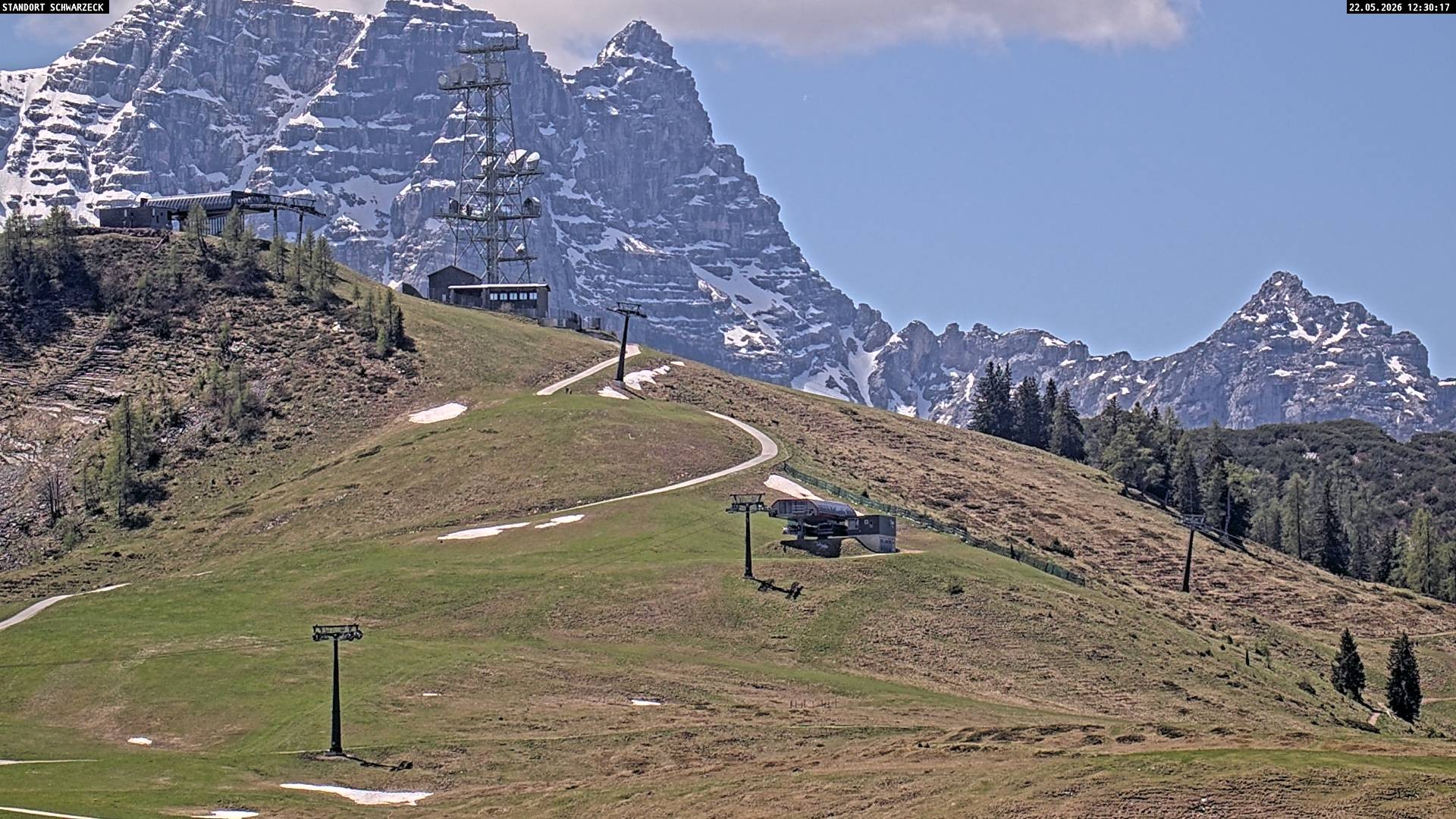 Archived image Webcam Loferer Alm: Schönbühel-view