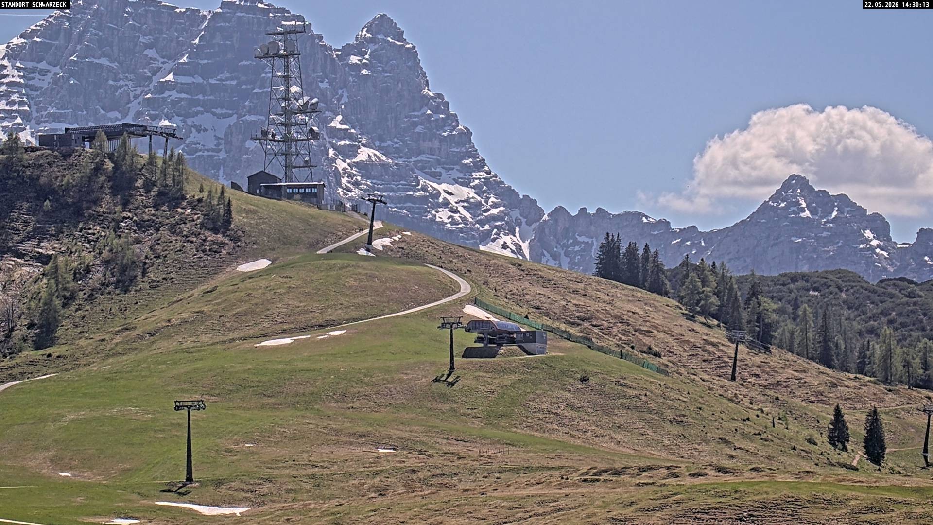 Archived image Webcam Loferer Alm: Schönbühel-view