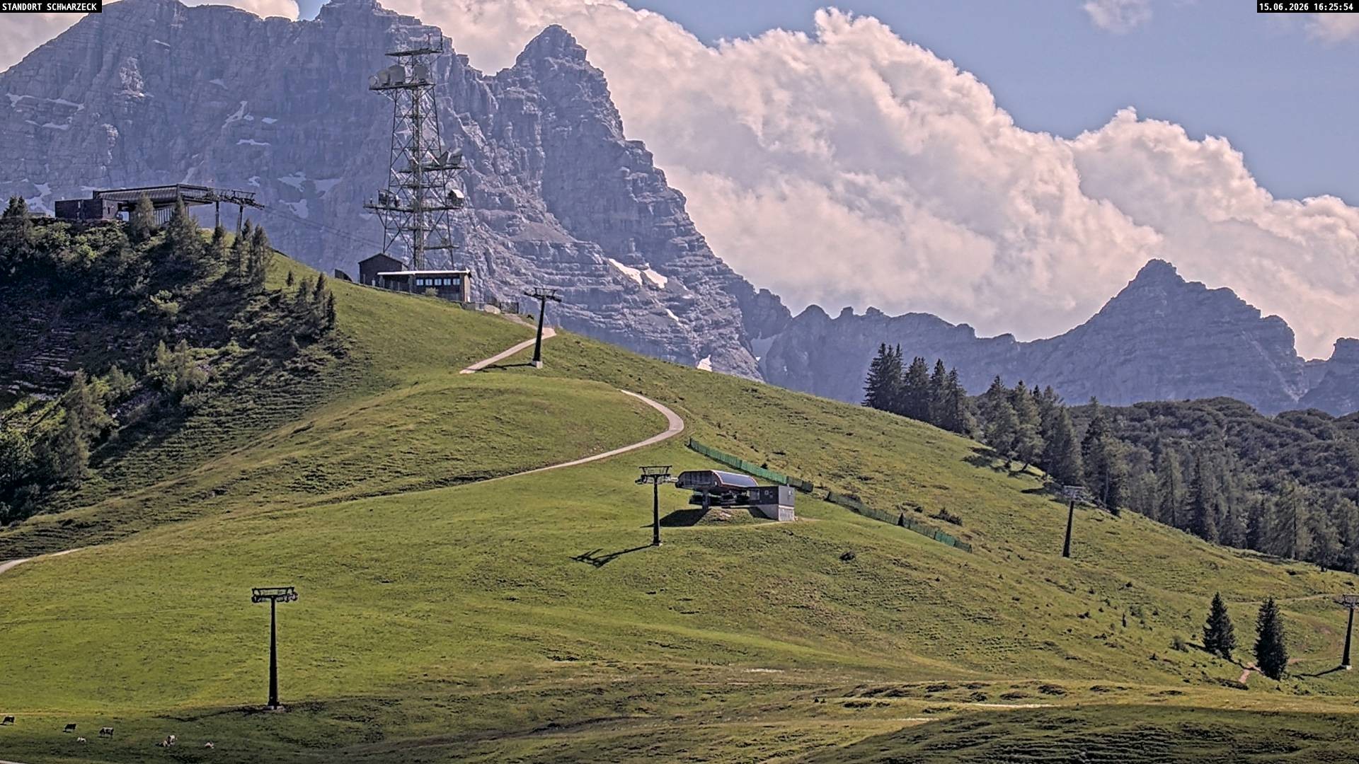 Archived image Webcam Loferer Alm: Schönbühel-view