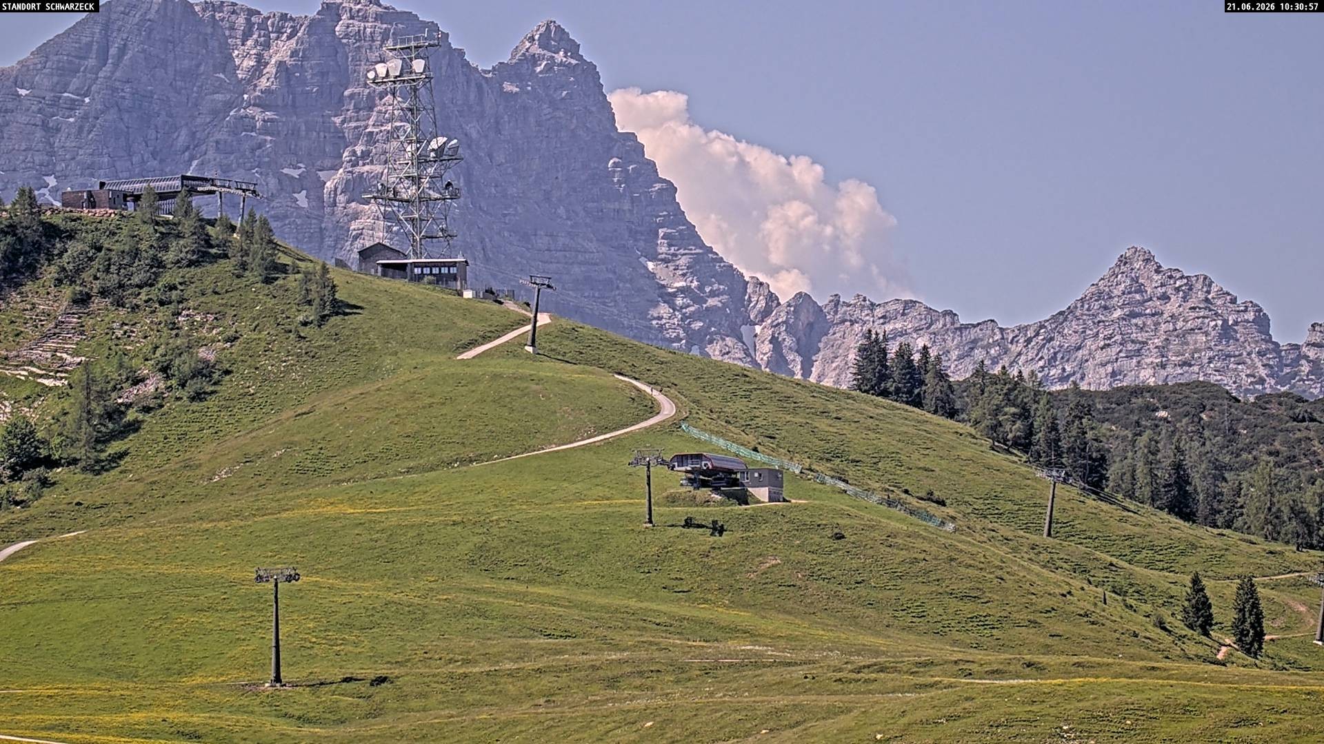 Archiv Foto Webcam Loferer Alm: Schönbühelblick