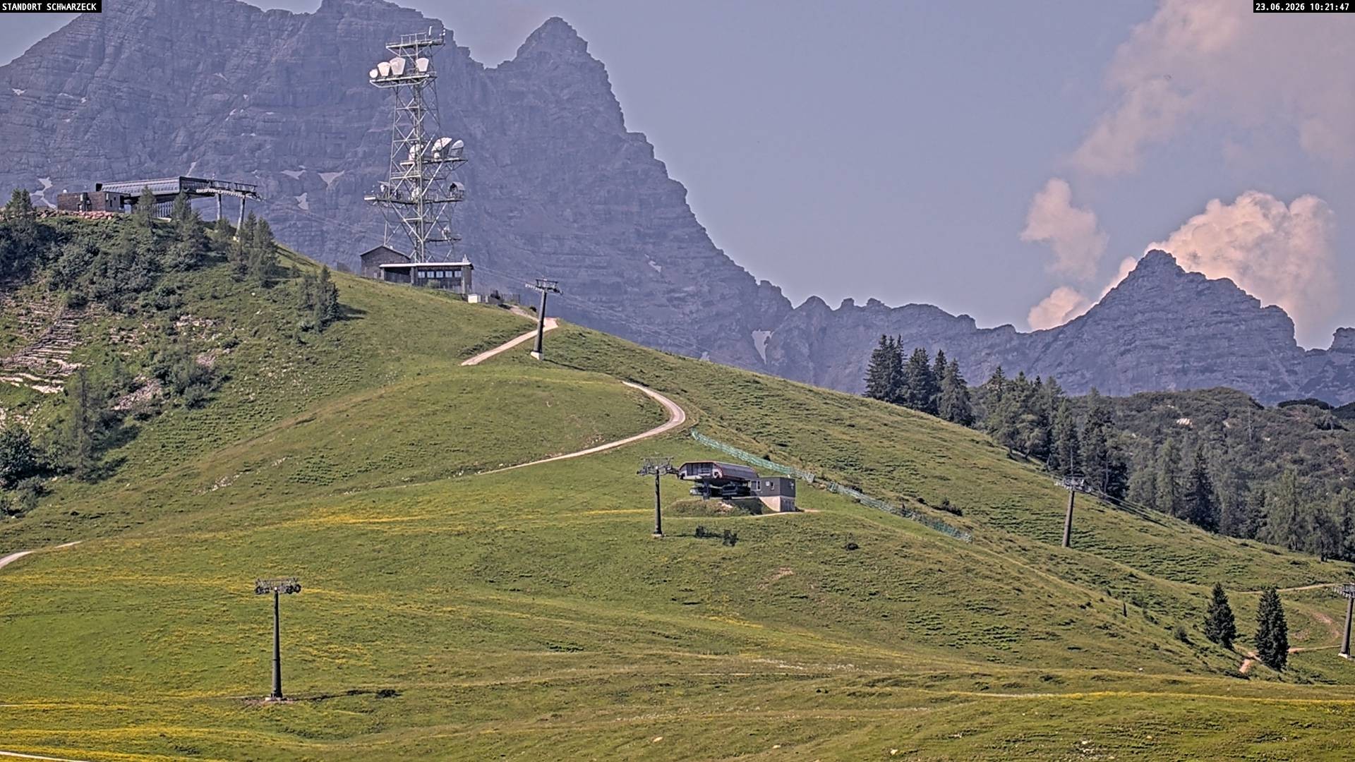 Archived image Webcam Loferer Alm: Schönbühel-view
