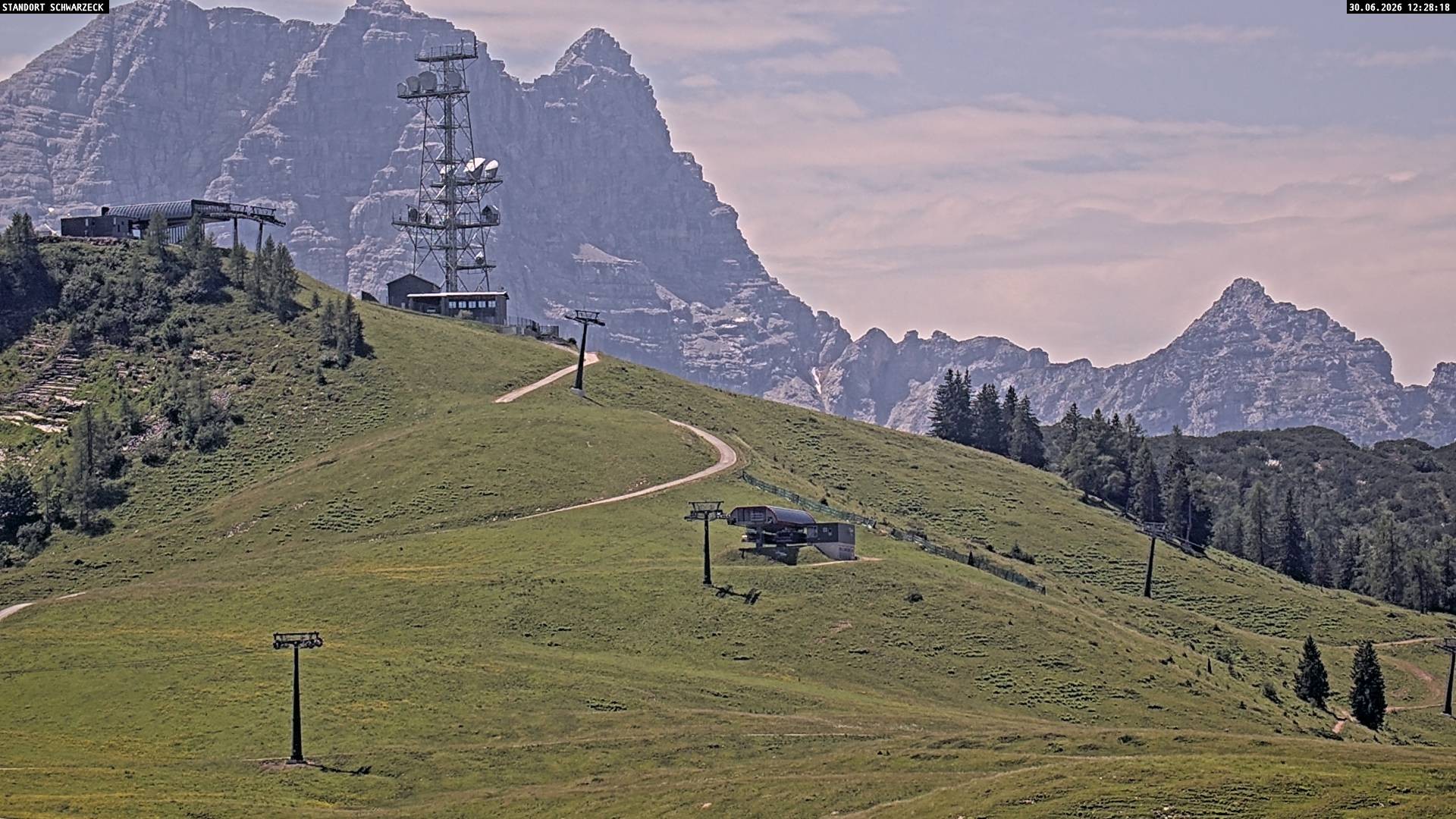 Archived image Webcam Loferer Alm: Schönbühel-view