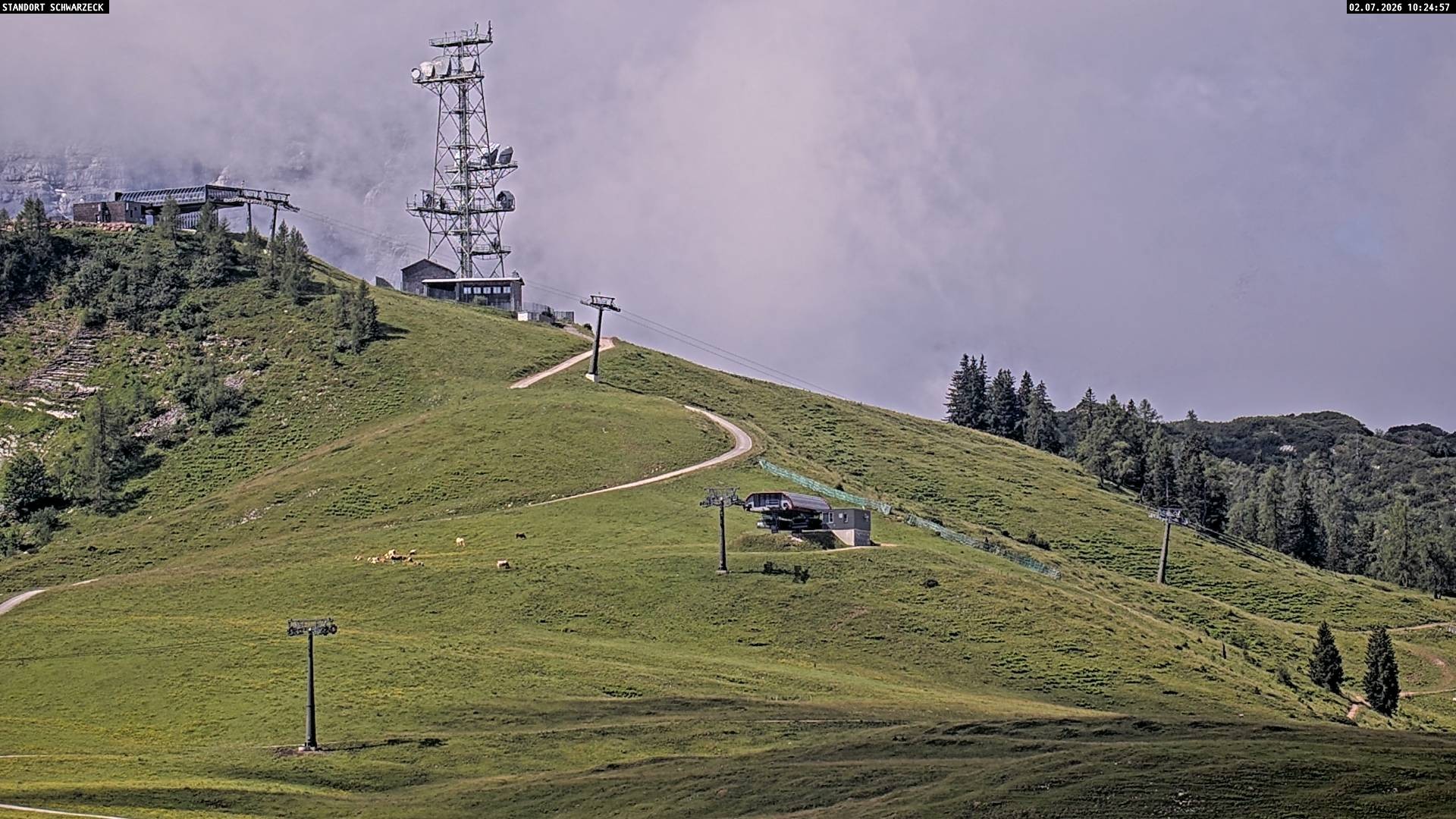 Archiv Foto Webcam Loferer Alm: Schönbühelblick
