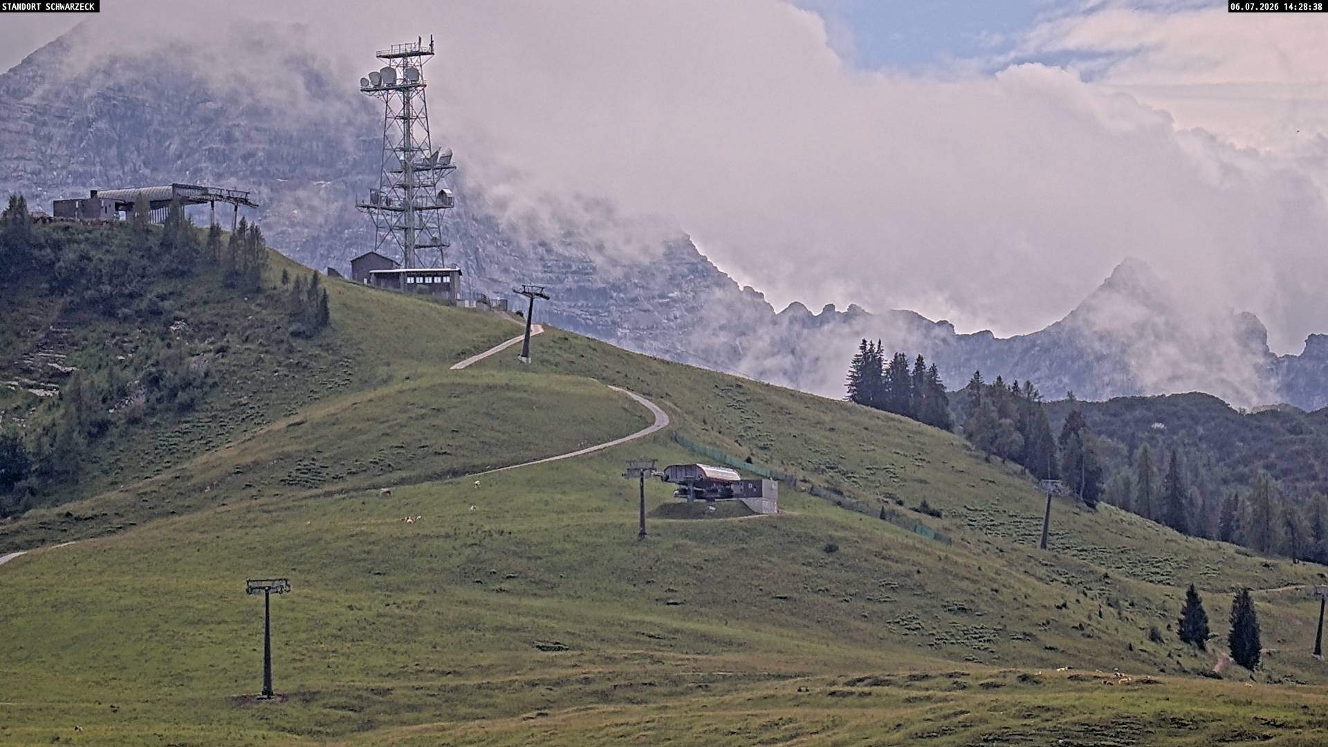 Archiv Foto Webcam Loferer Alm: Schönbühelblick