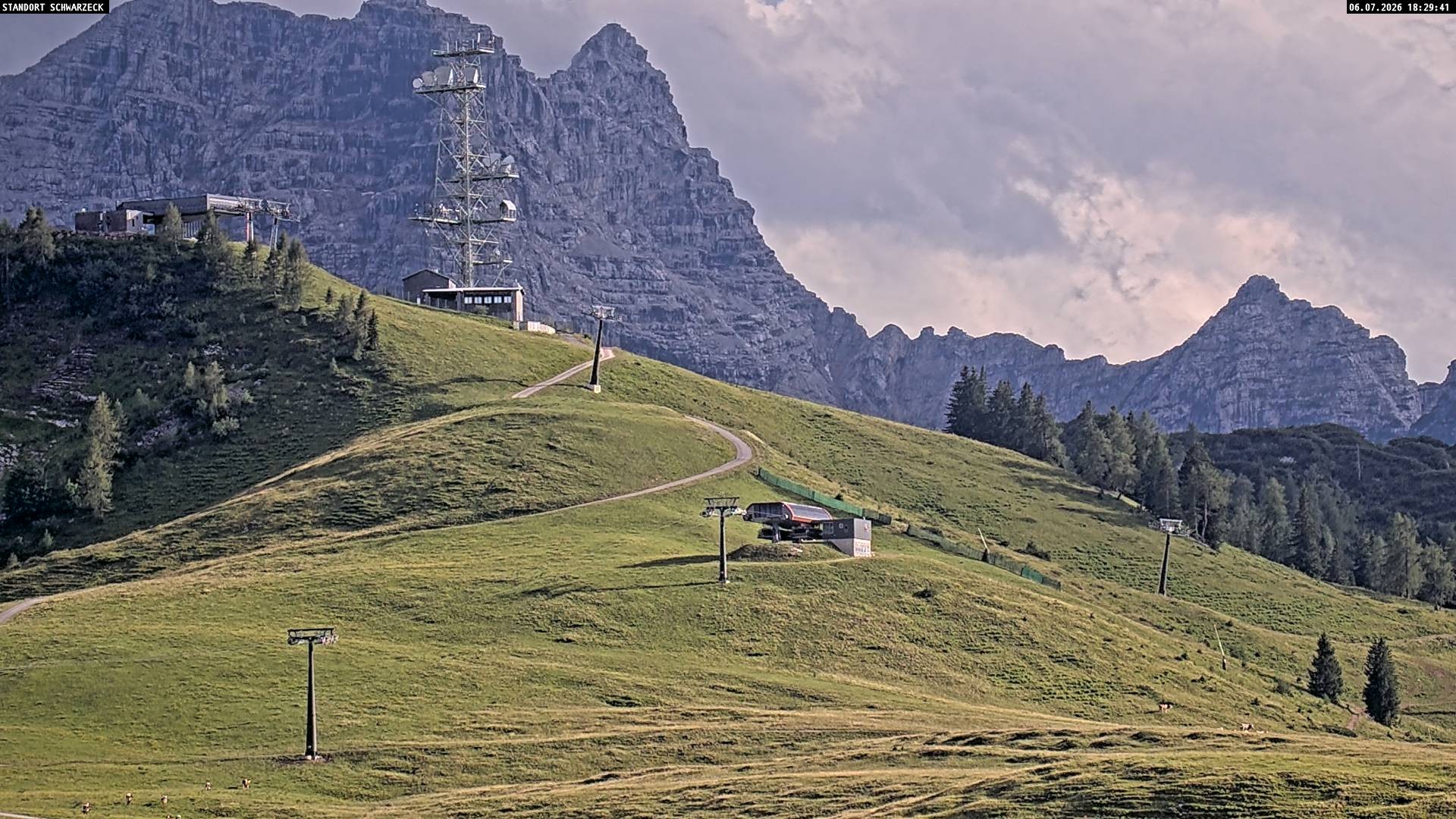 Archiv Foto Webcam Loferer Alm: Schönbühelblick