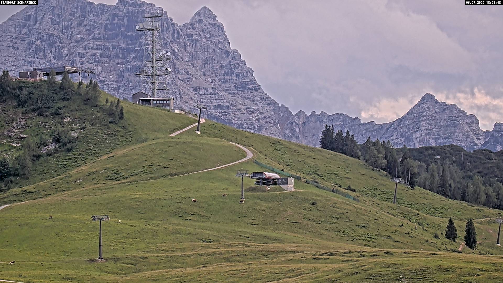 Archiv Foto Webcam Loferer Alm: Schönbühelblick
