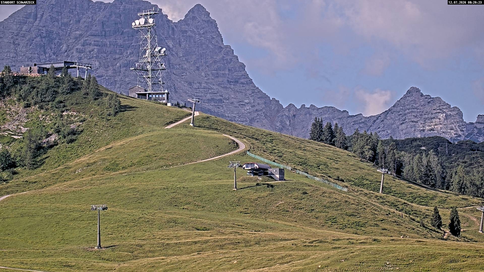 Archived image Webcam Loferer Alm: Schönbühel-view