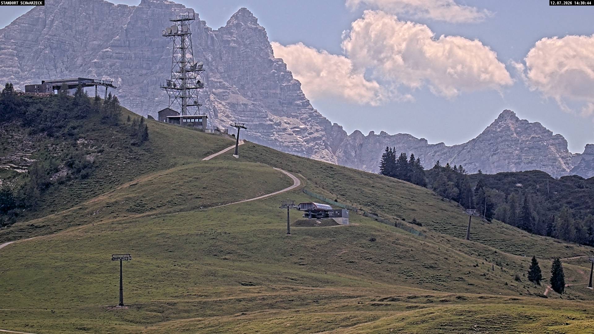 Archived image Webcam Loferer Alm: Schönbühel-view