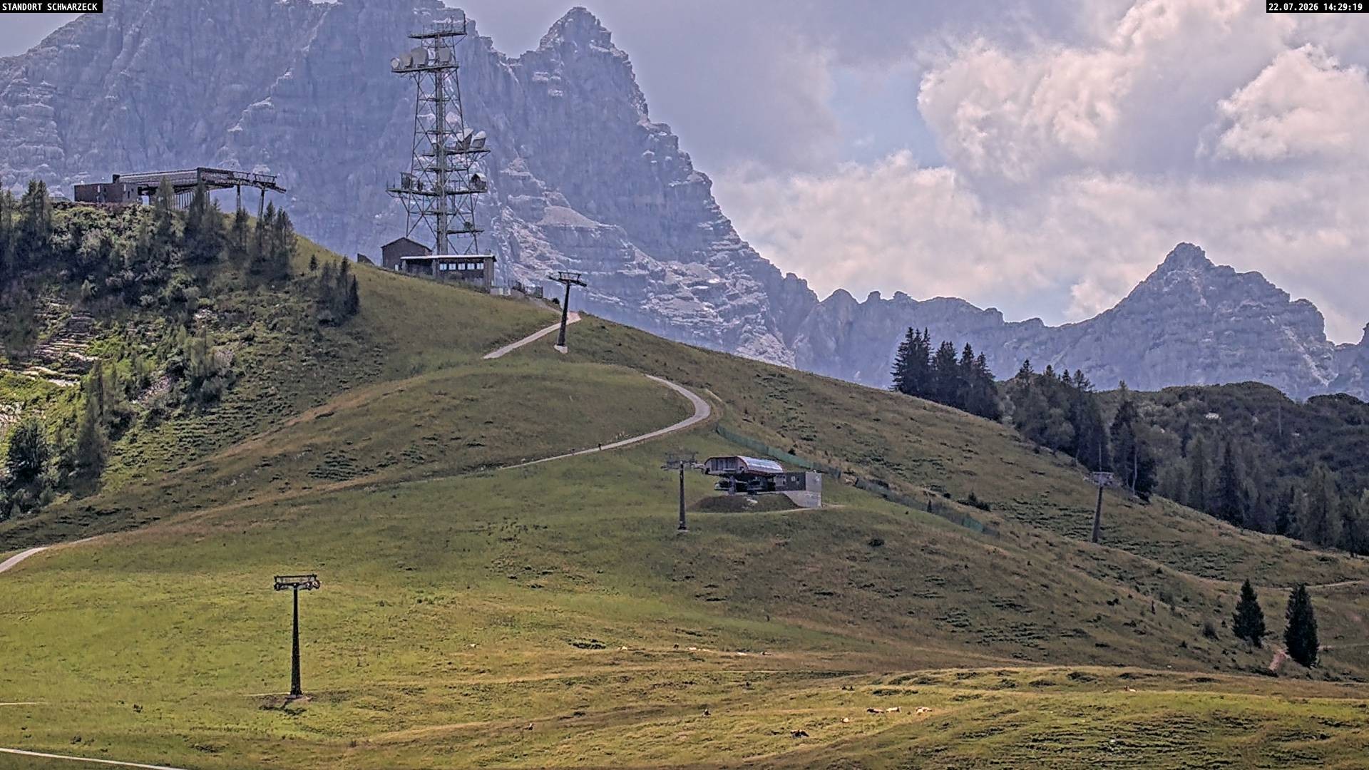 Archiv Foto Webcam Loferer Alm: Schönbühelblick