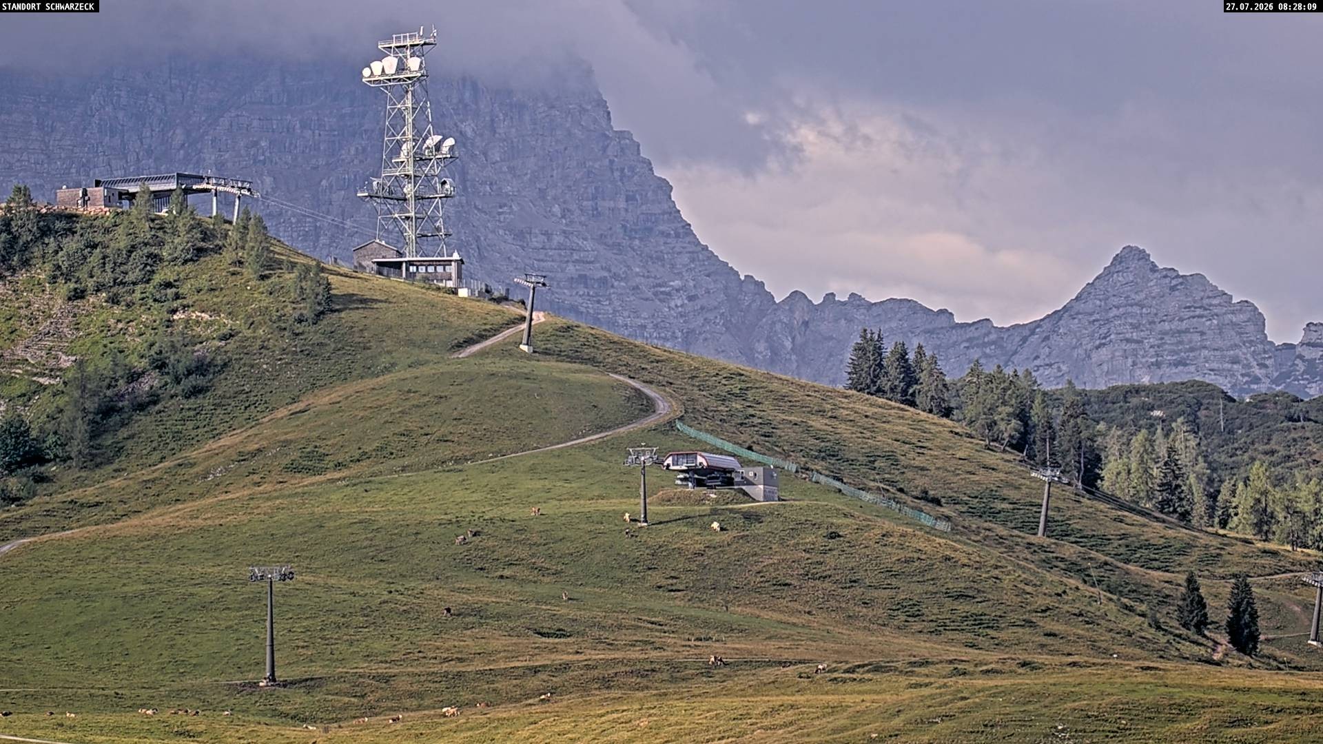 Archiv Foto Webcam Loferer Alm: Schönbühelblick