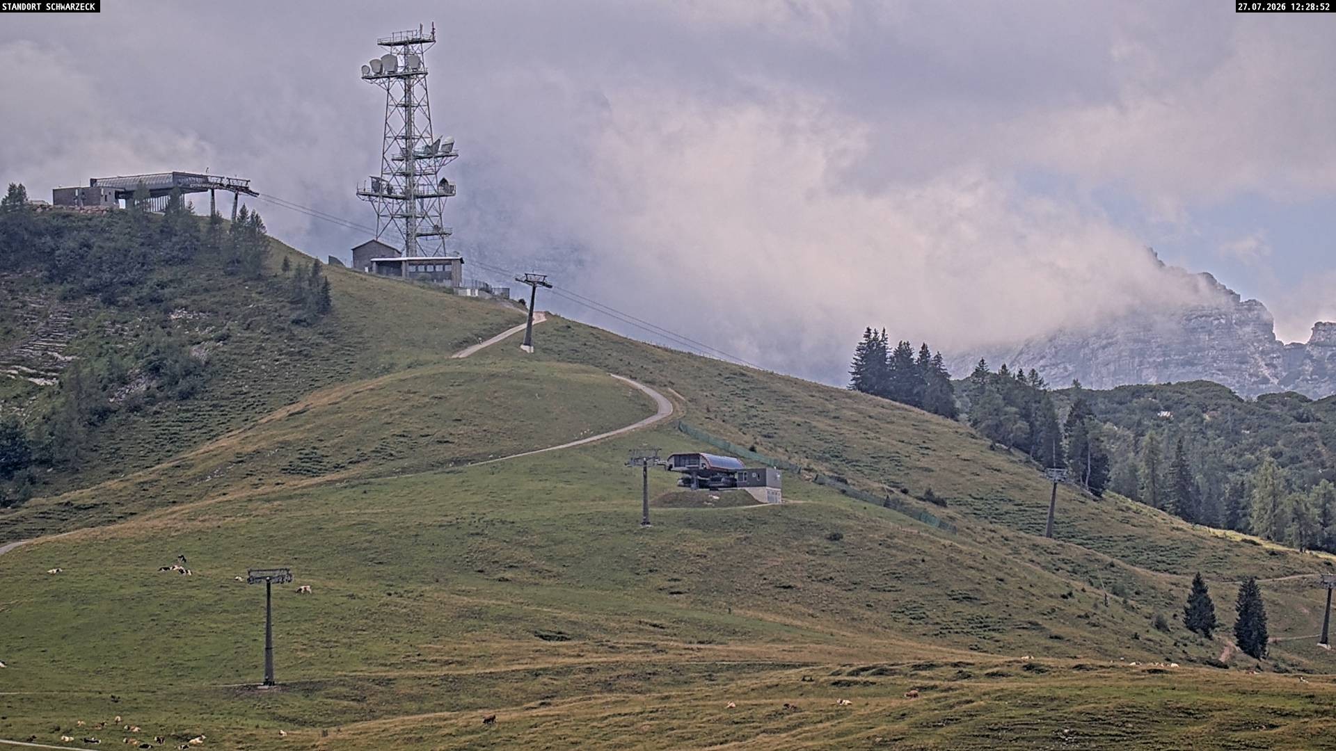 Archiv Foto Webcam Loferer Alm: Schönbühelblick