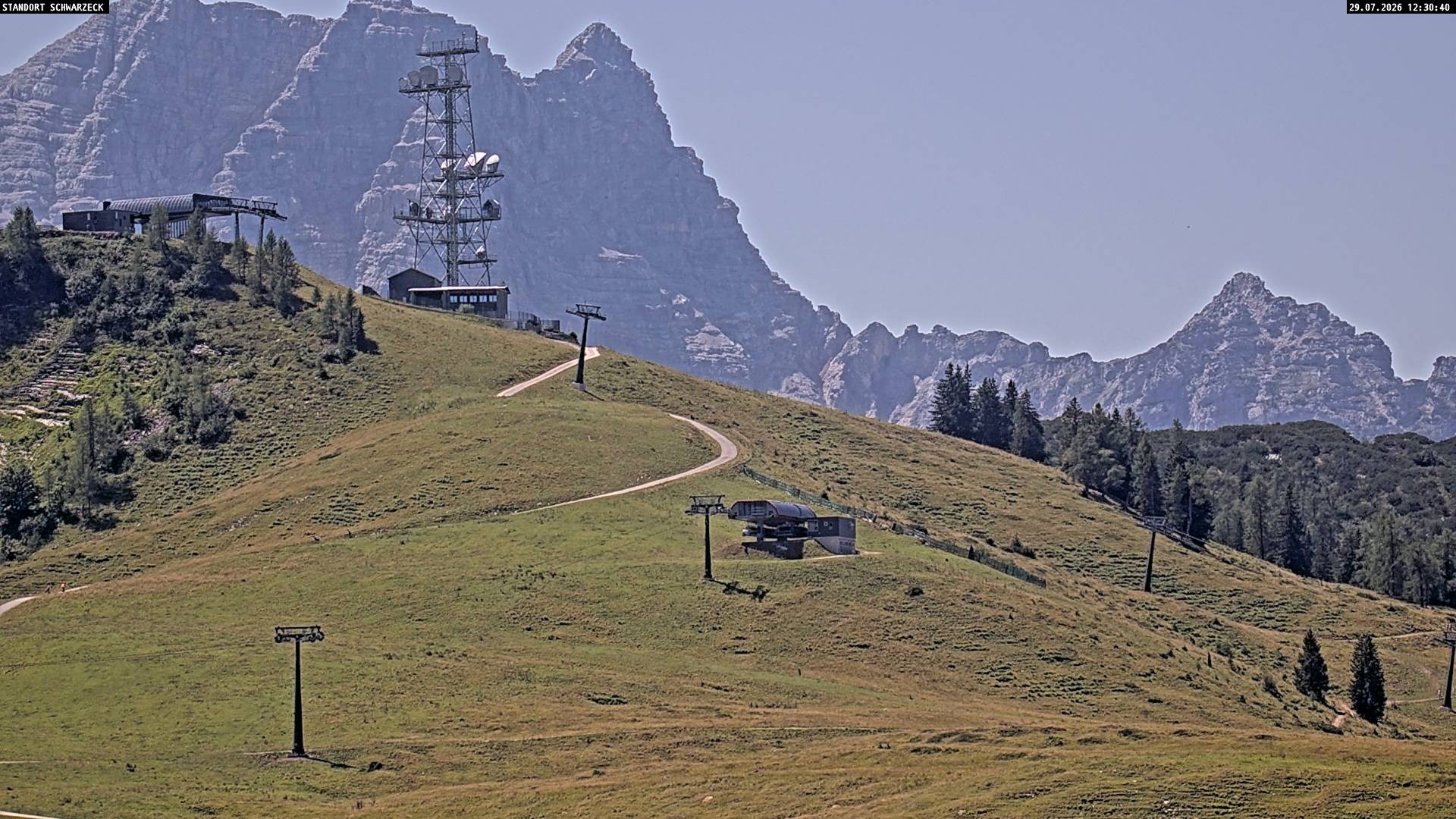 Archived image Webcam Loferer Alm: Schönbühel-view