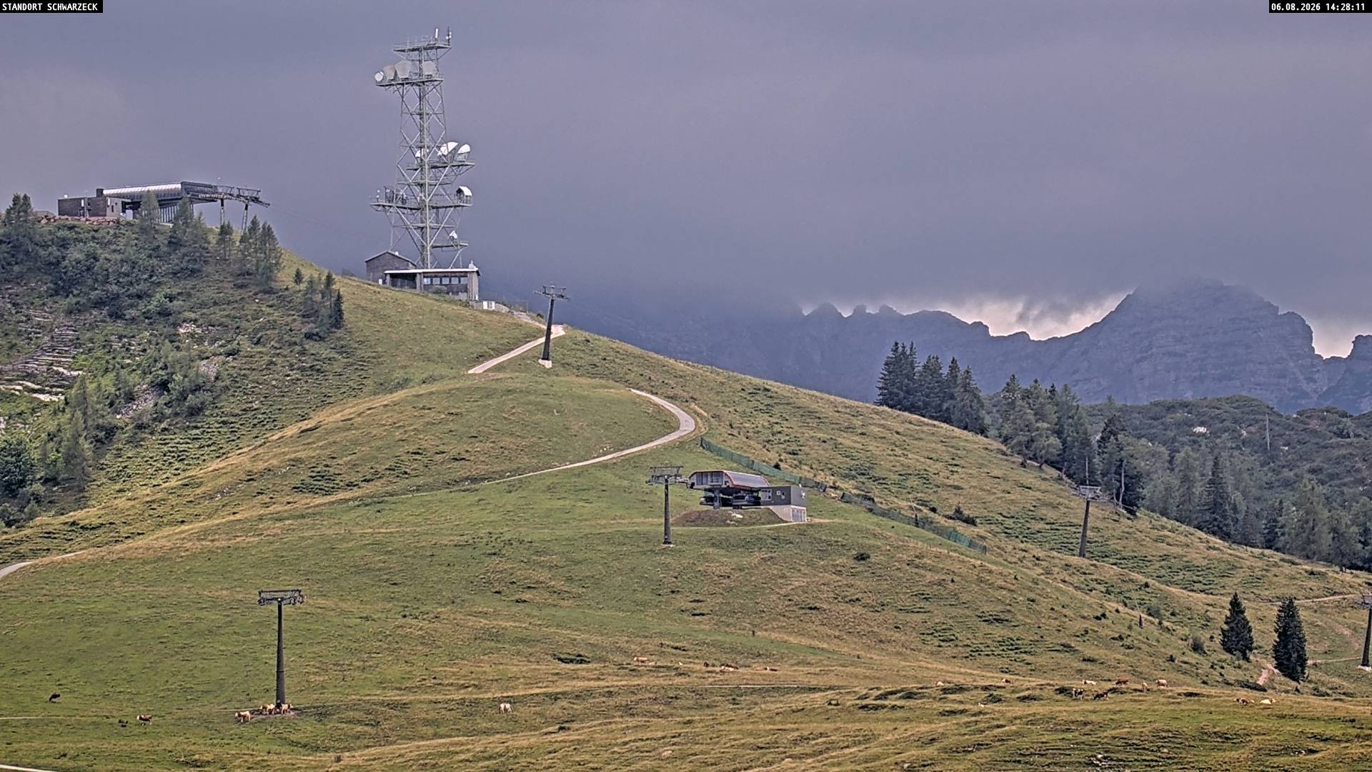 Archiv Foto Webcam Loferer Alm: Schönbühelblick