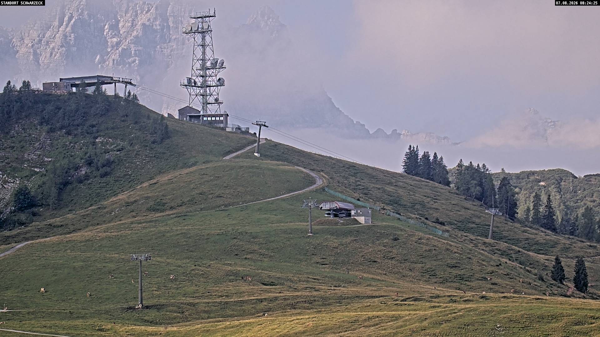 Archiv Foto Webcam Loferer Alm: Schönbühelblick