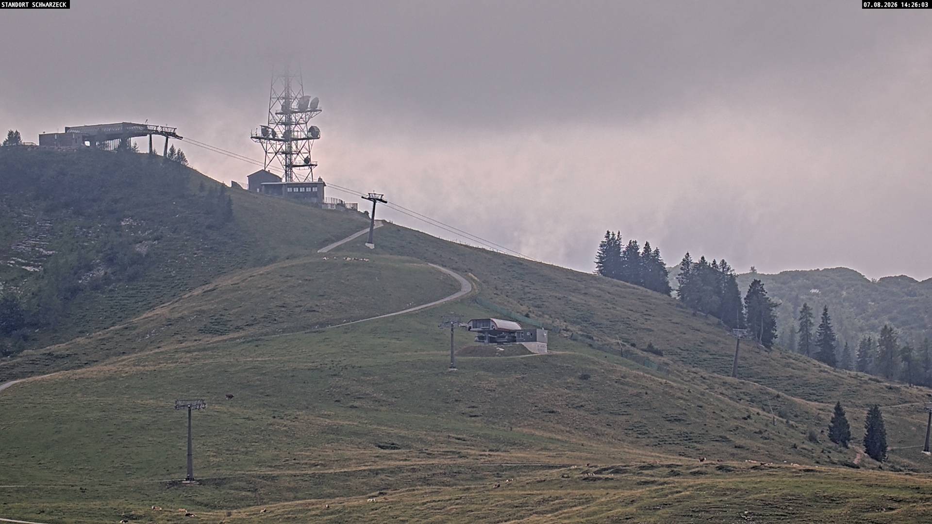 Archiv Foto Webcam Loferer Alm: Schönbühelblick
