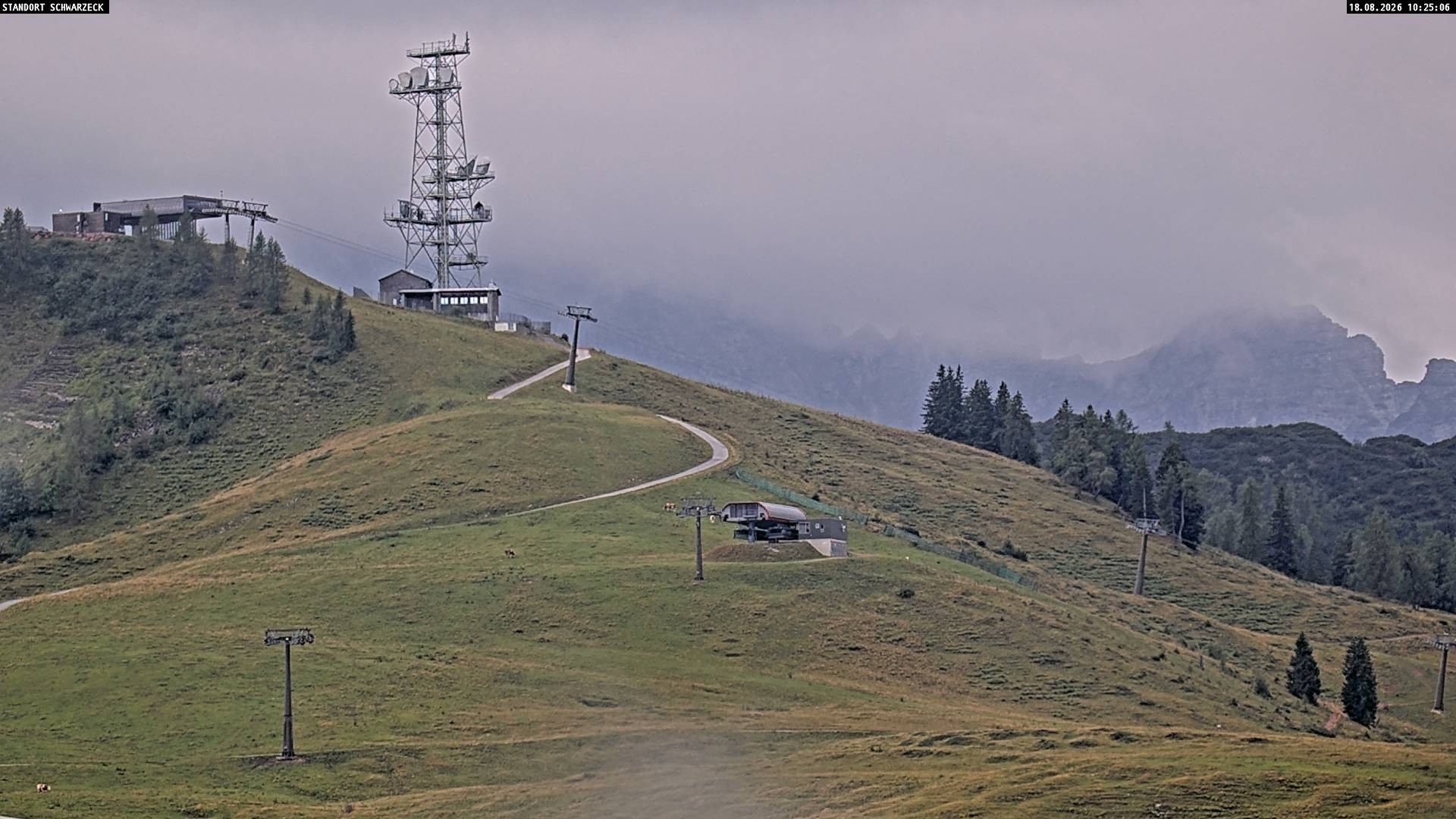 Archiv Foto Webcam Loferer Alm: Schönbühelblick