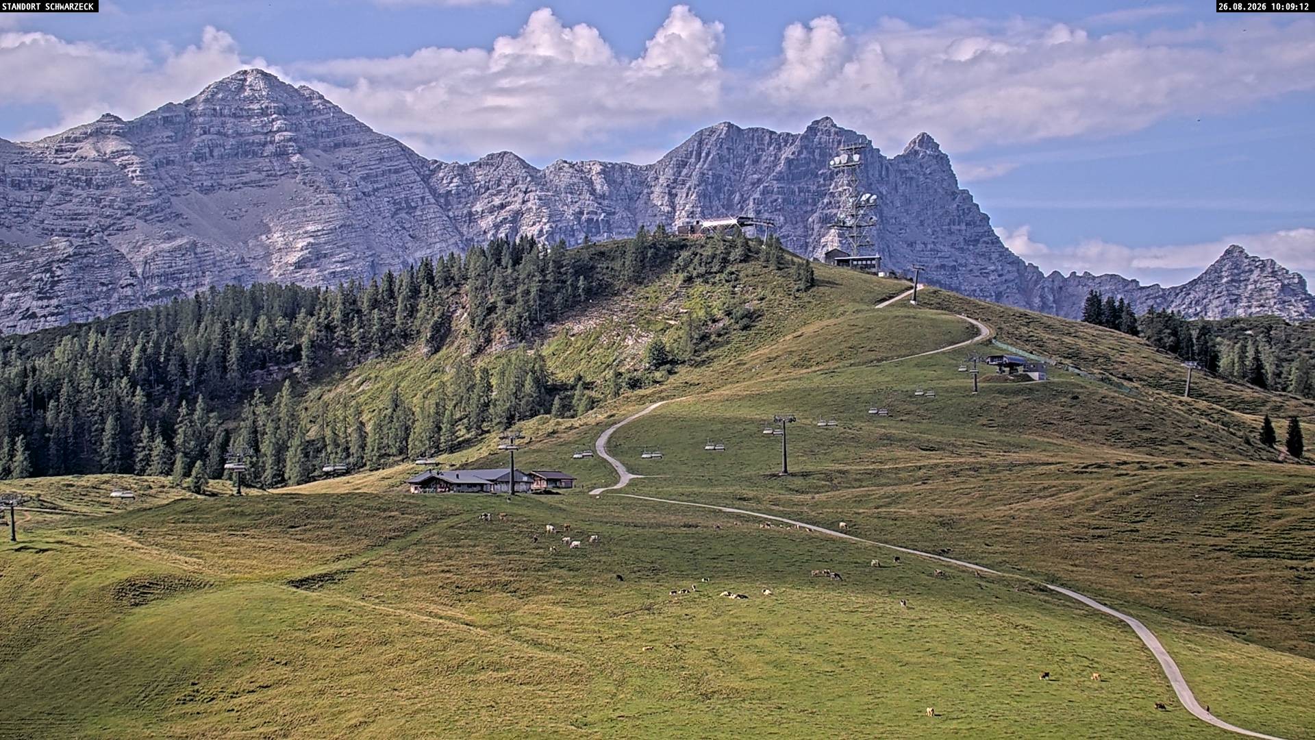 Archiv Foto Webcam Loferer Alm: Schönbühelblick