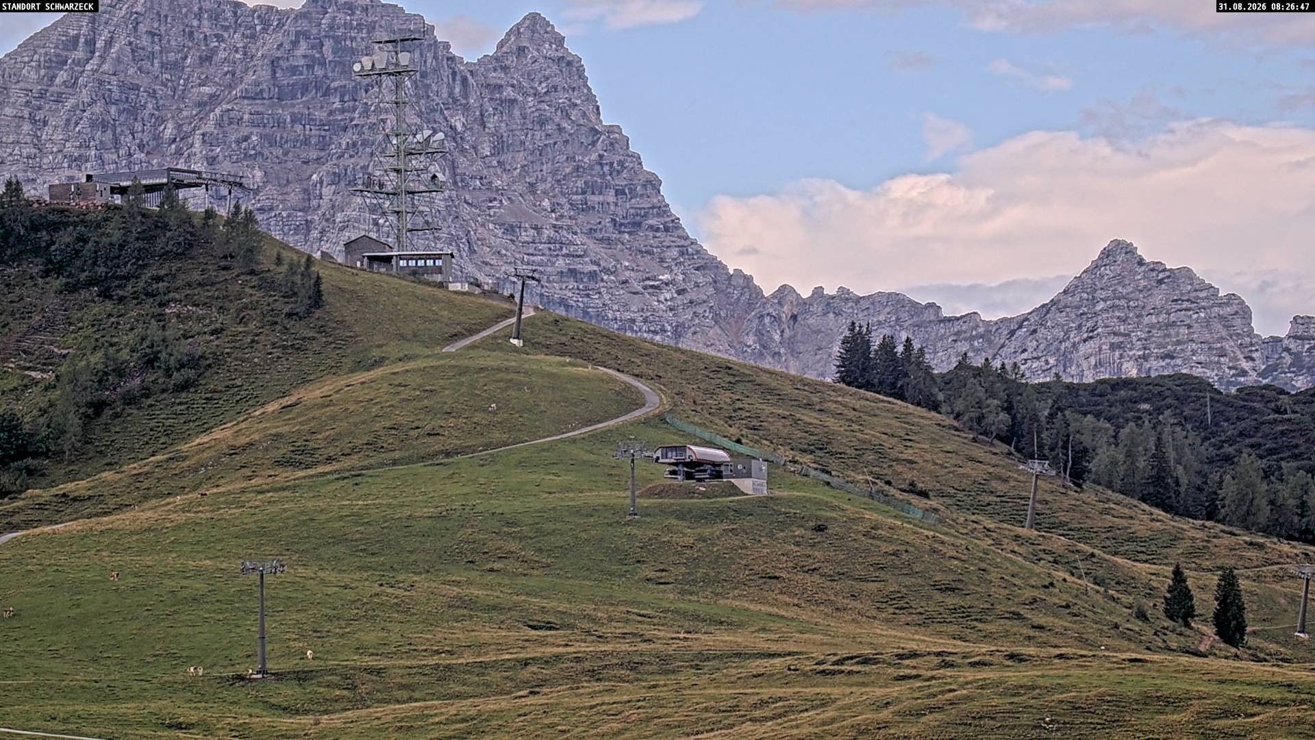 Archiv Foto Webcam Loferer Alm: Schönbühelblick