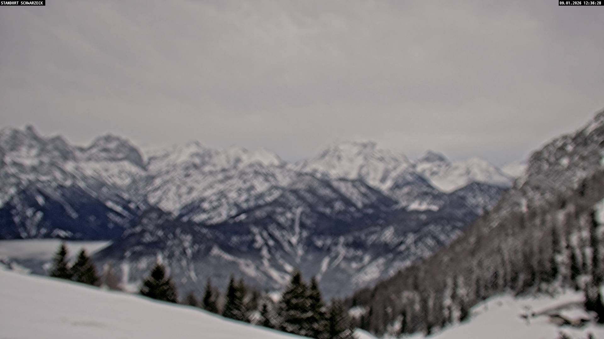 Archiv Foto Webcam Blick von Lofer auf die Berchtesgadener Alpen