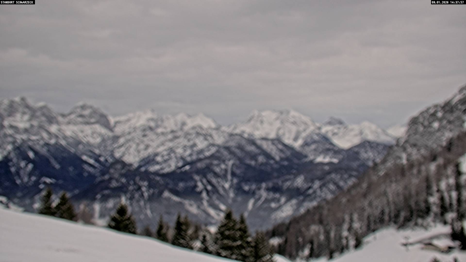 Archiv Foto Webcam Blick von Lofer auf die Berchtesgadener Alpen