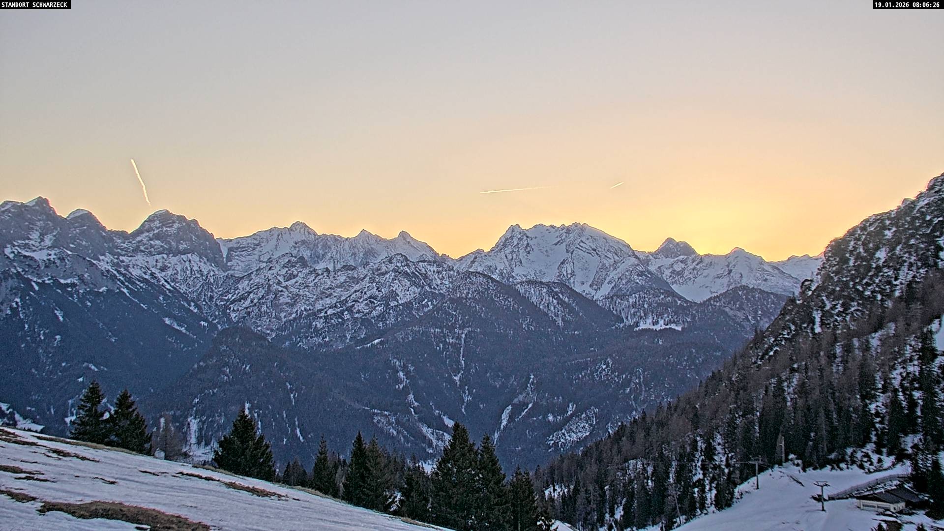 Archiv Foto Webcam Blick von Lofer auf die Berchtesgadener Alpen