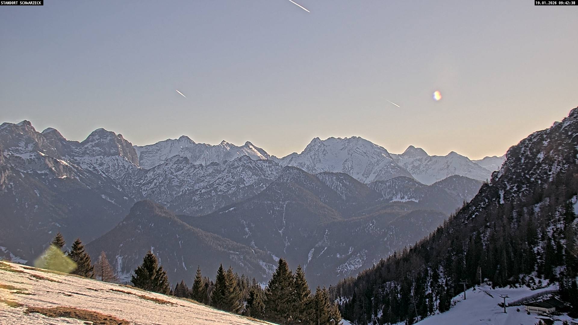 Archiv Foto Webcam Blick von Lofer auf die Berchtesgadener Alpen