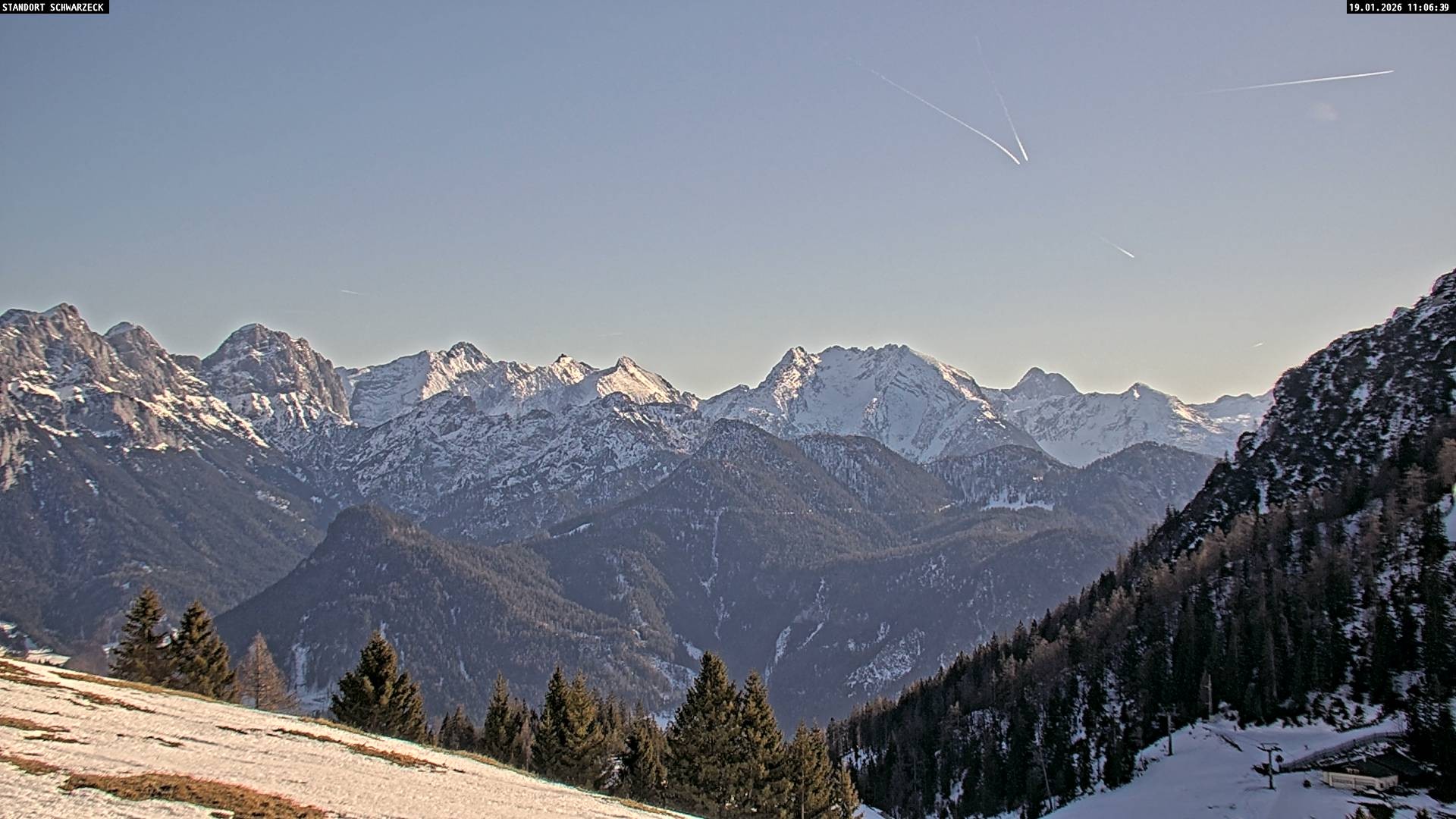 Archiv Foto Webcam Blick von Lofer auf die Berchtesgadener Alpen