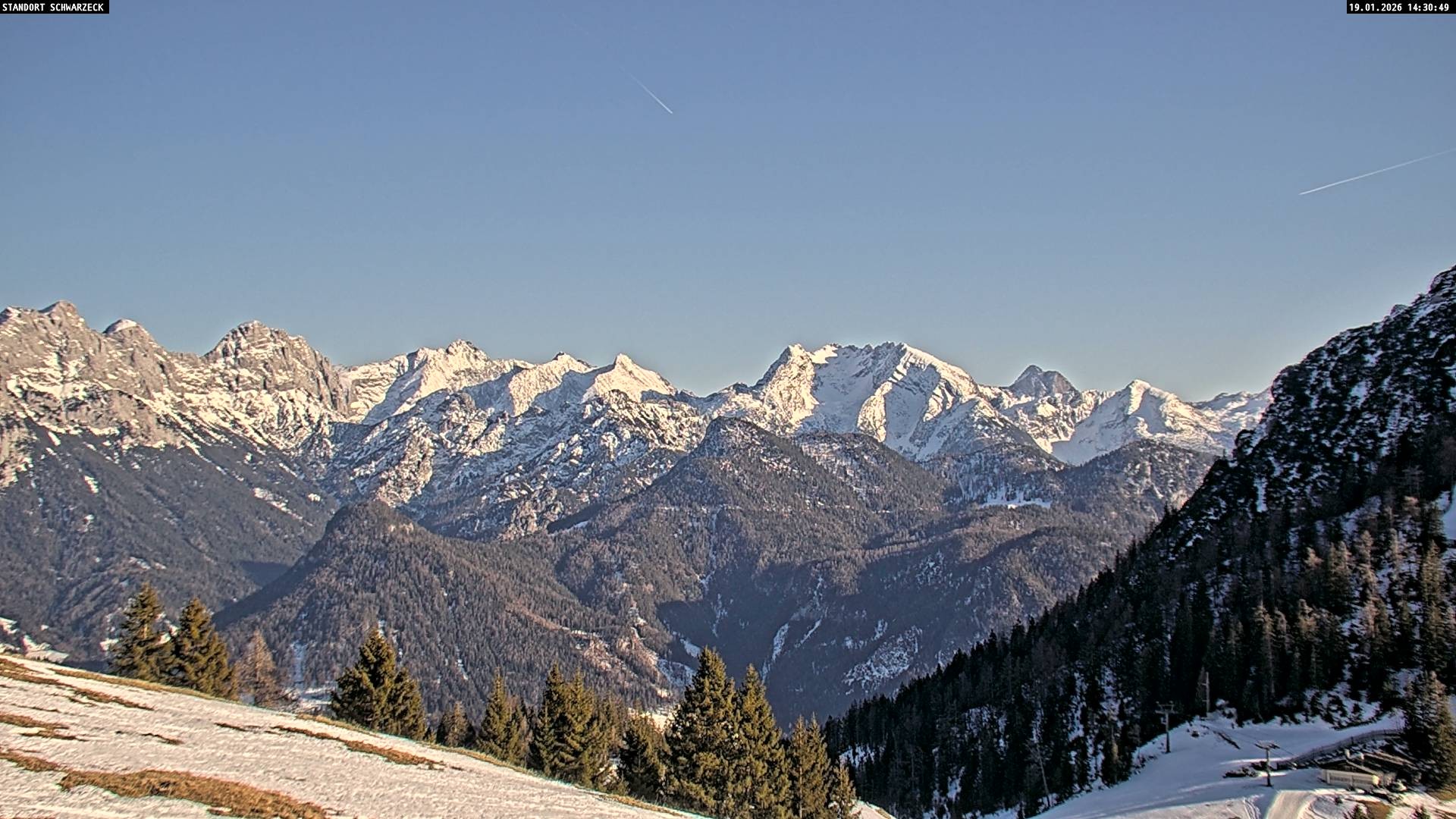 Archiv Foto Webcam Blick von Lofer auf die Berchtesgadener Alpen