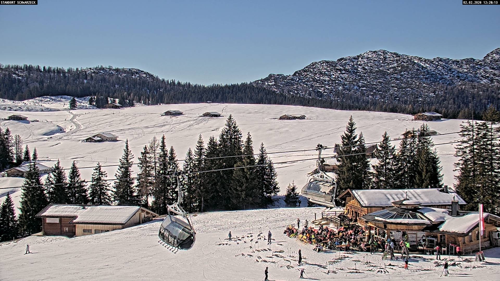 Archiv Foto Webcam Blick von Lofer auf die Berchtesgadener Alpen