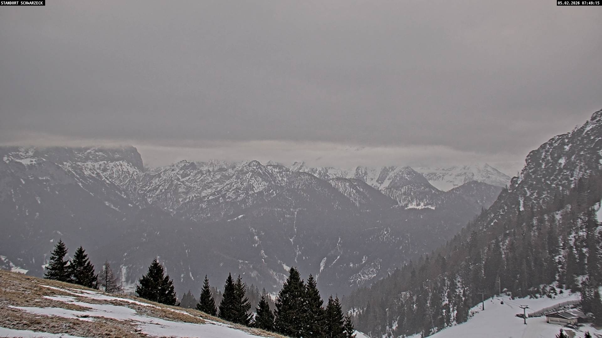 Archiv Foto Webcam Blick von Lofer auf die Berchtesgadener Alpen