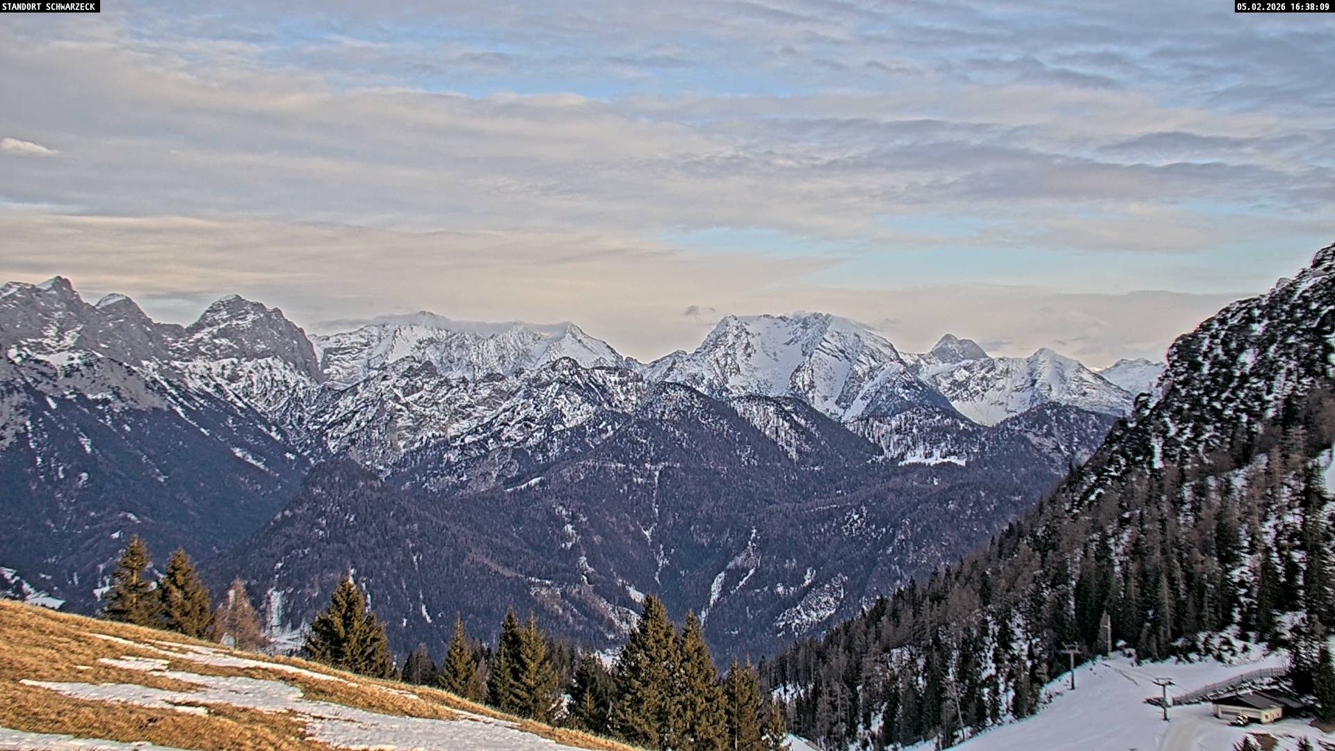 Archiv Foto Webcam Blick von Lofer auf die Berchtesgadener Alpen