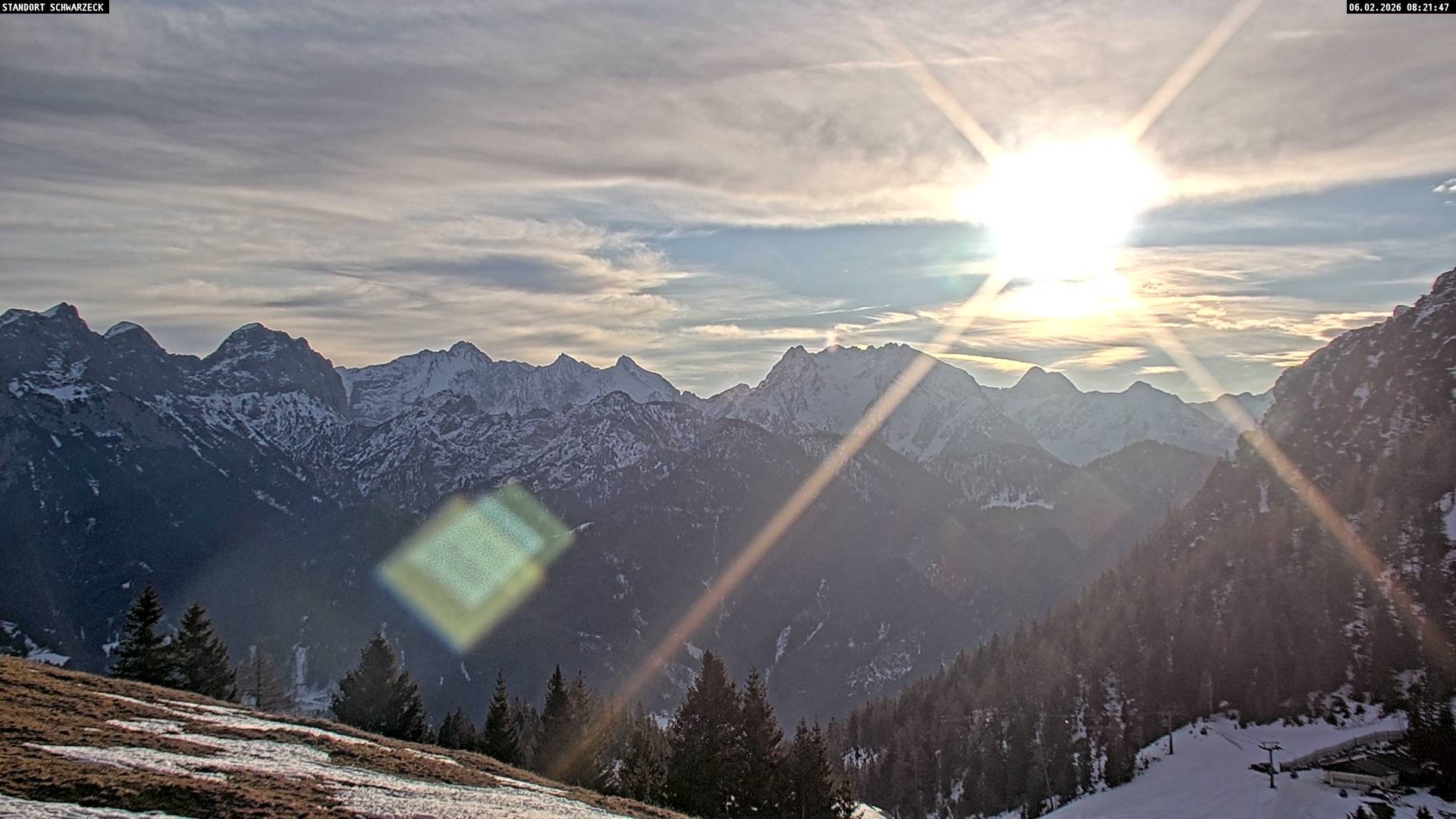 Archiv Foto Webcam Blick von Lofer auf die Berchtesgadener Alpen