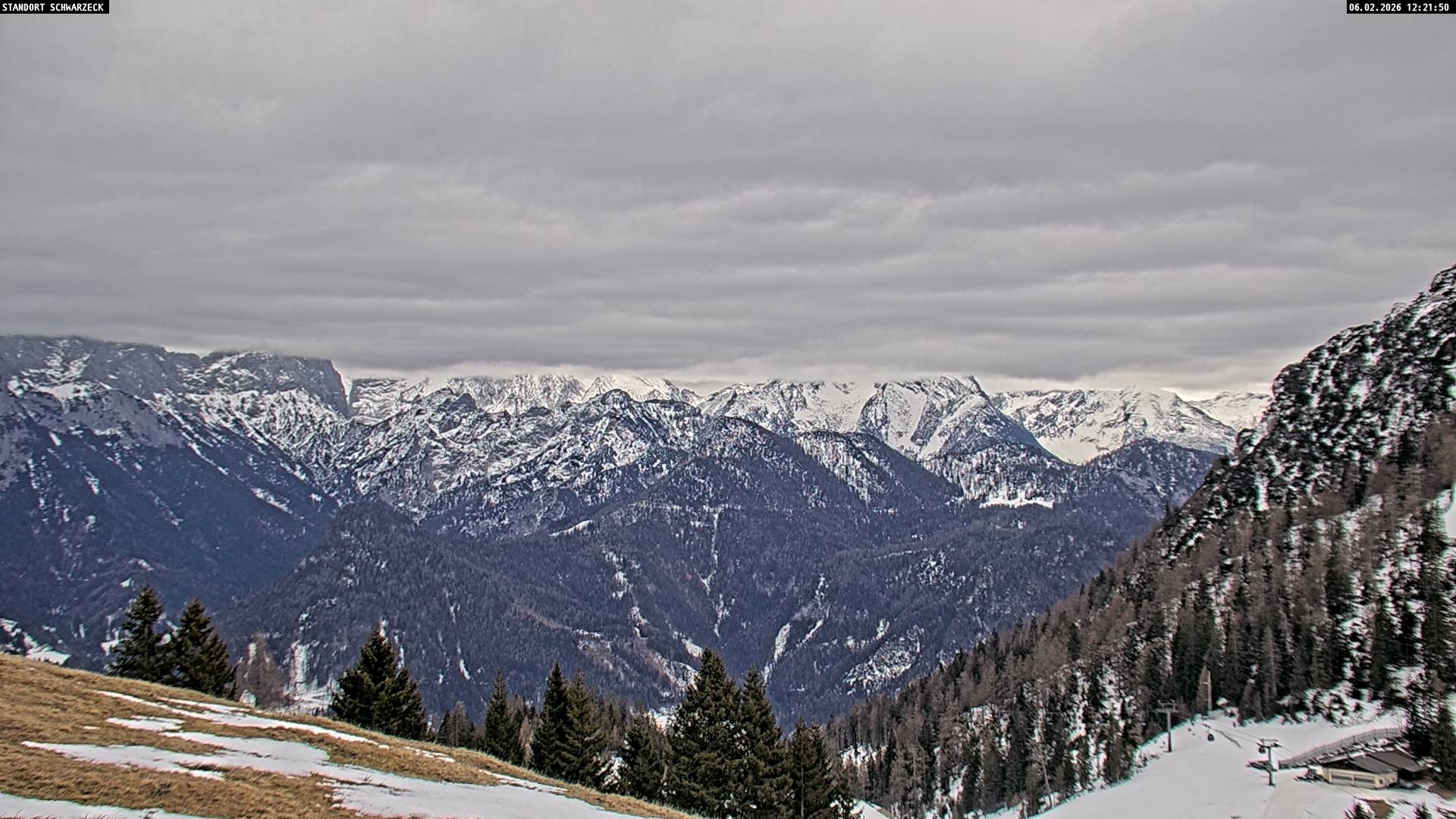 Archiv Foto Webcam Blick von Lofer auf die Berchtesgadener Alpen