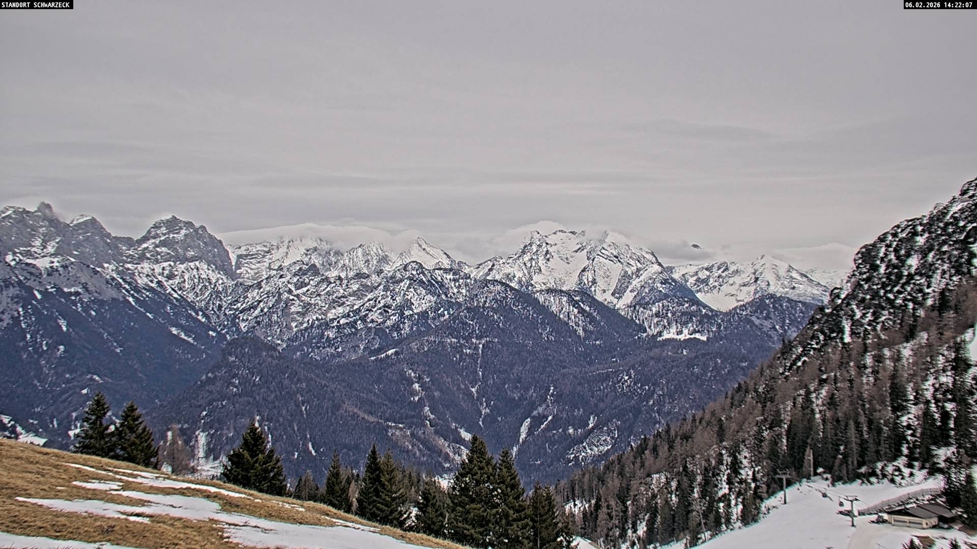 Archiv Foto Webcam Blick von Lofer auf die Berchtesgadener Alpen