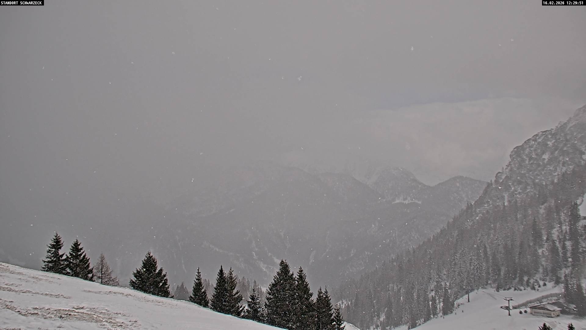 Archiv Foto Webcam Blick von Lofer auf die Berchtesgadener Alpen