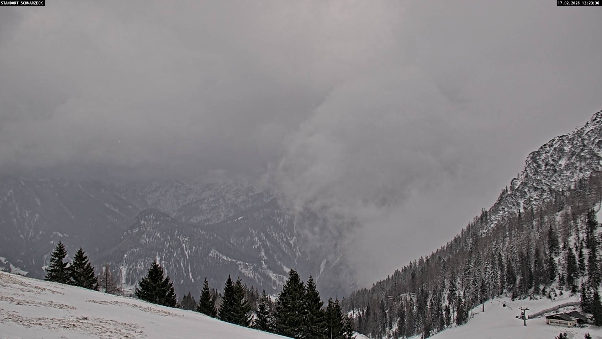 Archiv Foto Webcam Blick von Lofer auf die Berchtesgadener Alpen