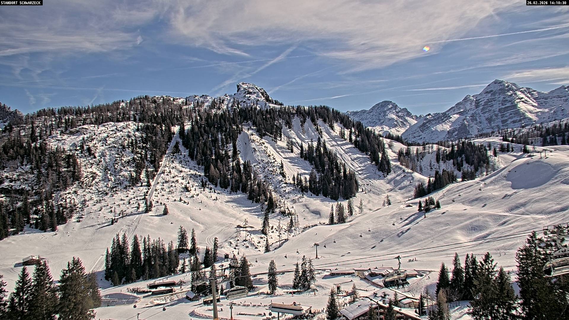Archived image Webcam Alps of Berchtesgaden from Lofer, Tyrol