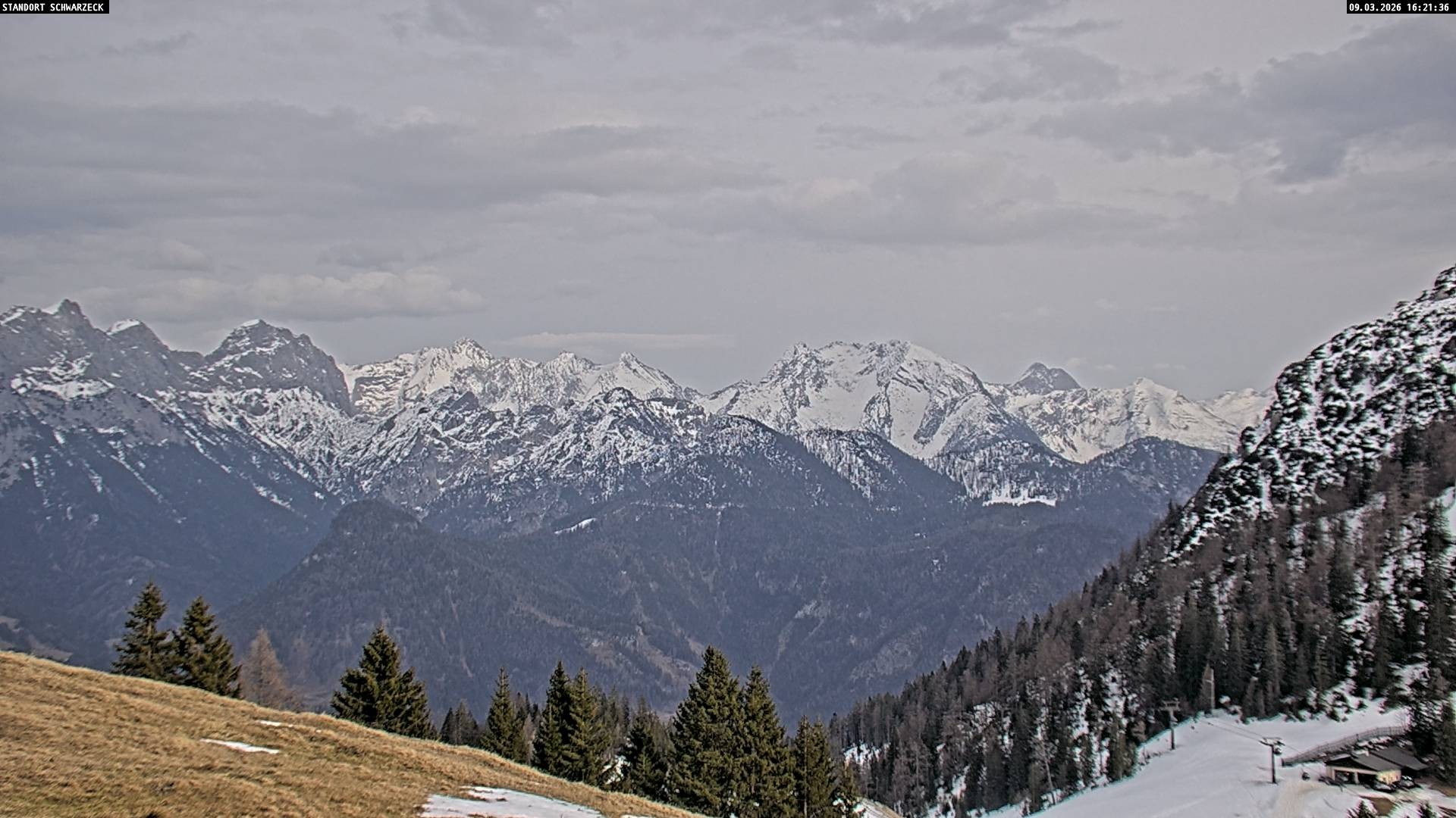 Archiv Foto Webcam Blick von Lofer auf die Berchtesgadener Alpen
