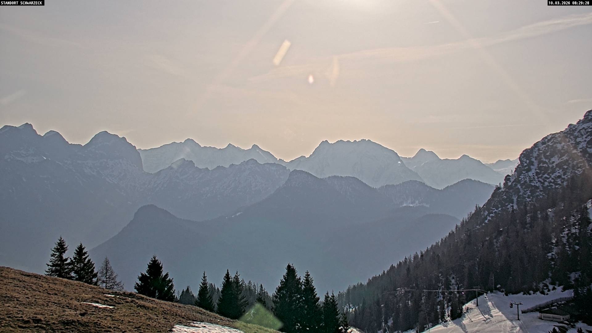Archiv Foto Webcam Blick von Lofer auf die Berchtesgadener Alpen