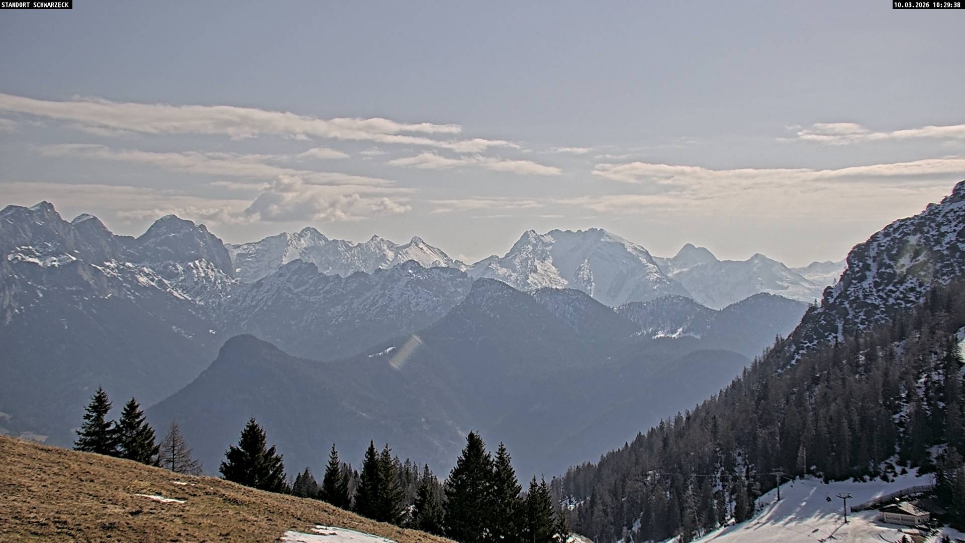 Archiv Foto Webcam Blick von Lofer auf die Berchtesgadener Alpen