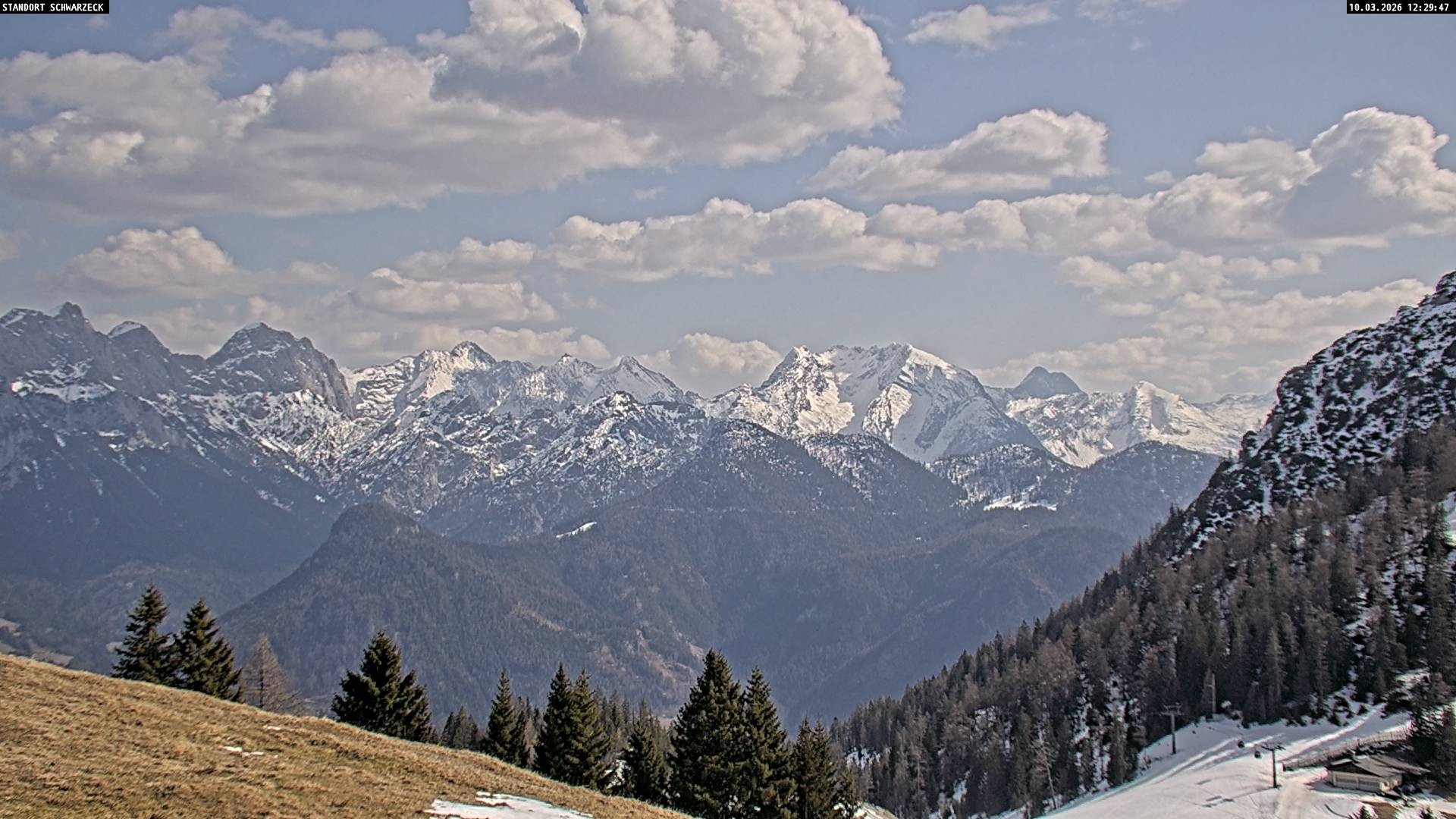 Archiv Foto Webcam Blick von Lofer auf die Berchtesgadener Alpen