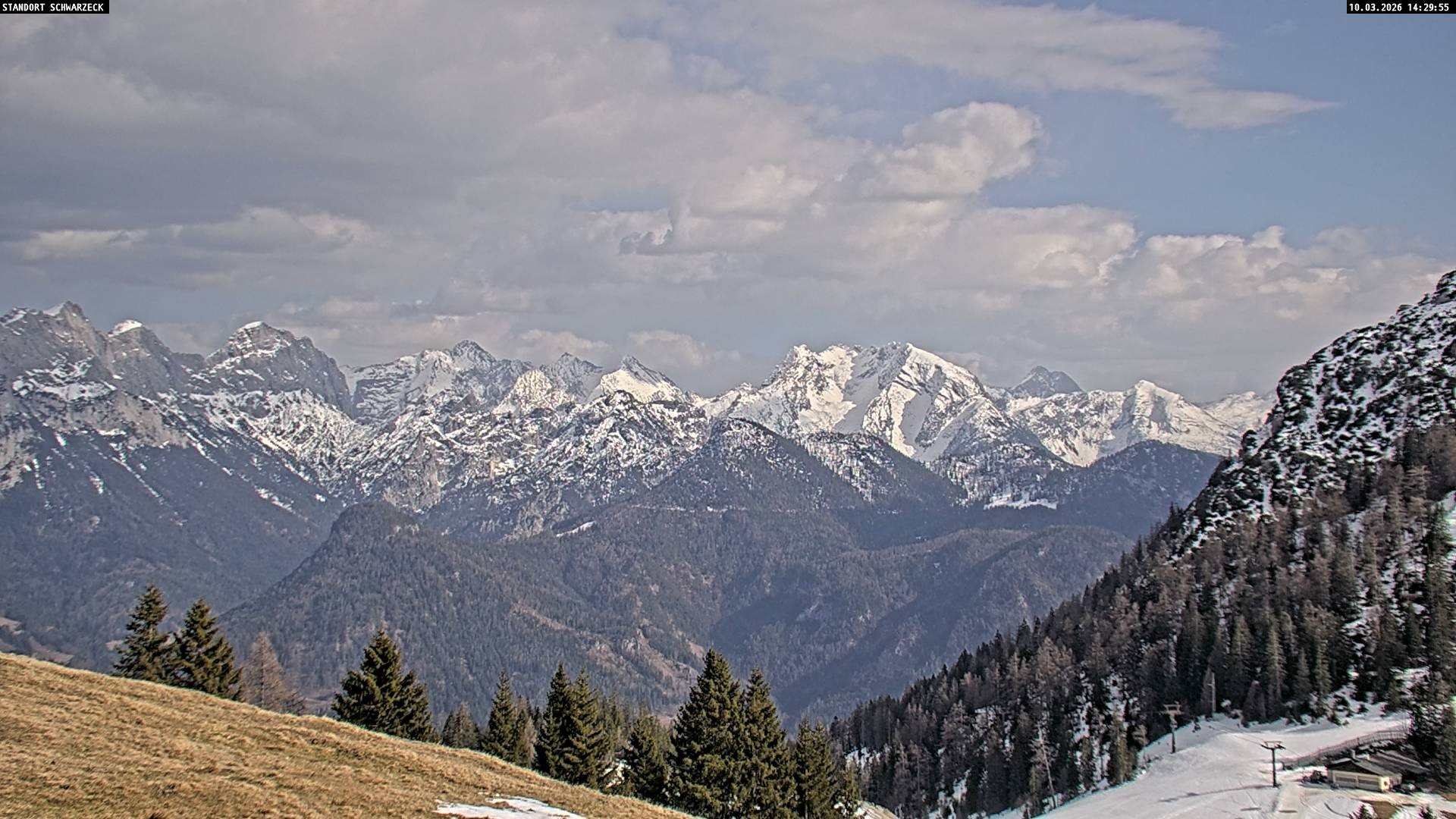 Archiv Foto Webcam Blick von Lofer auf die Berchtesgadener Alpen
