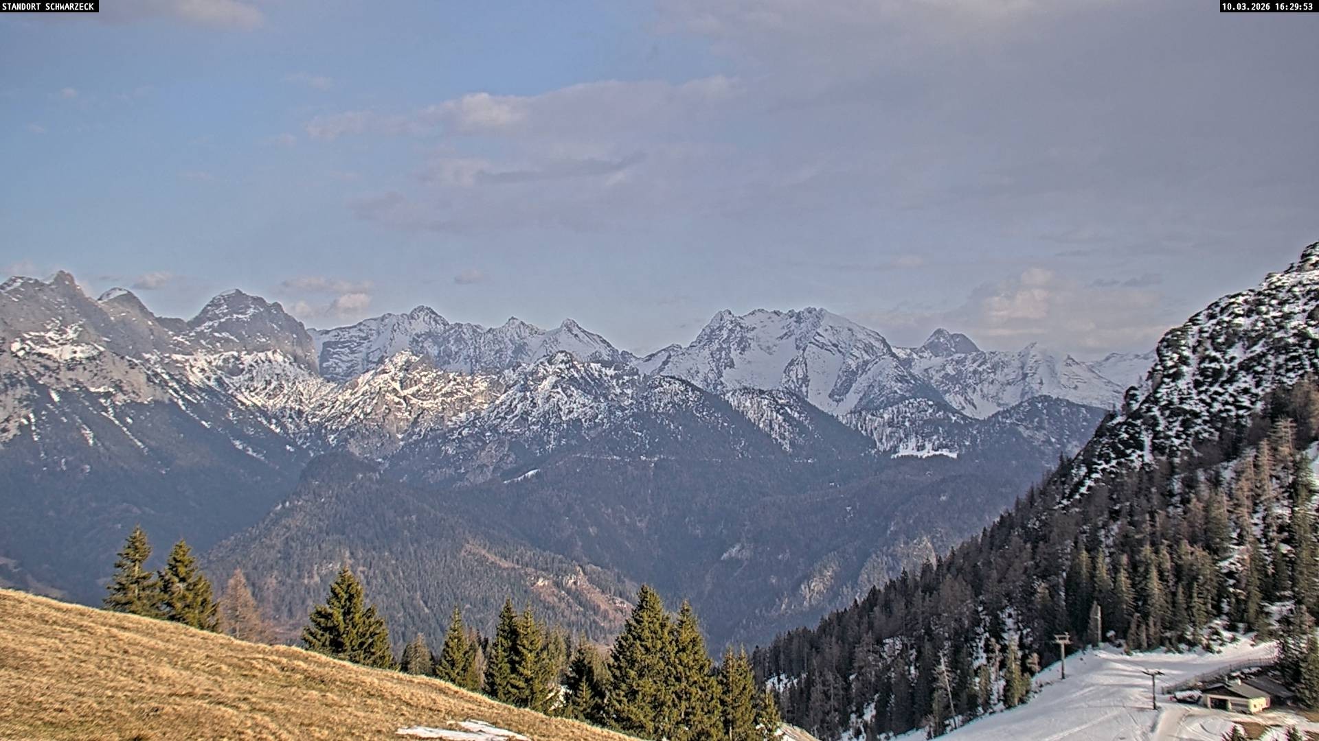 Archiv Foto Webcam Blick von Lofer auf die Berchtesgadener Alpen