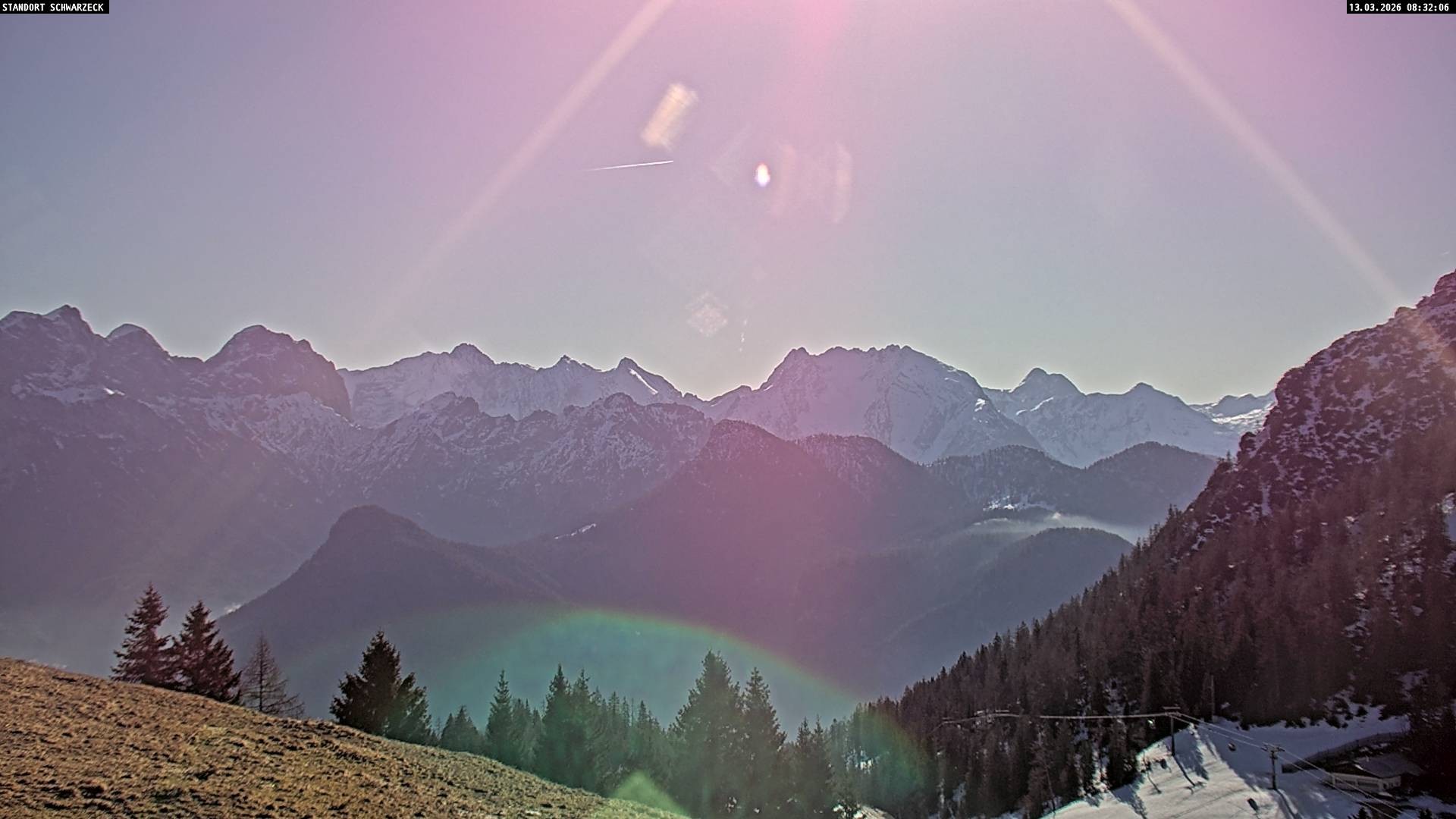 Archiv Foto Webcam Blick von Lofer auf die Berchtesgadener Alpen