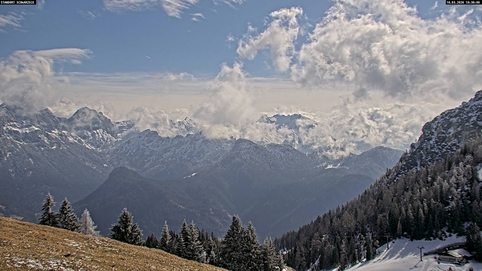 Archived image Webcam Alps of Berchtesgaden from Lofer, Tyrol