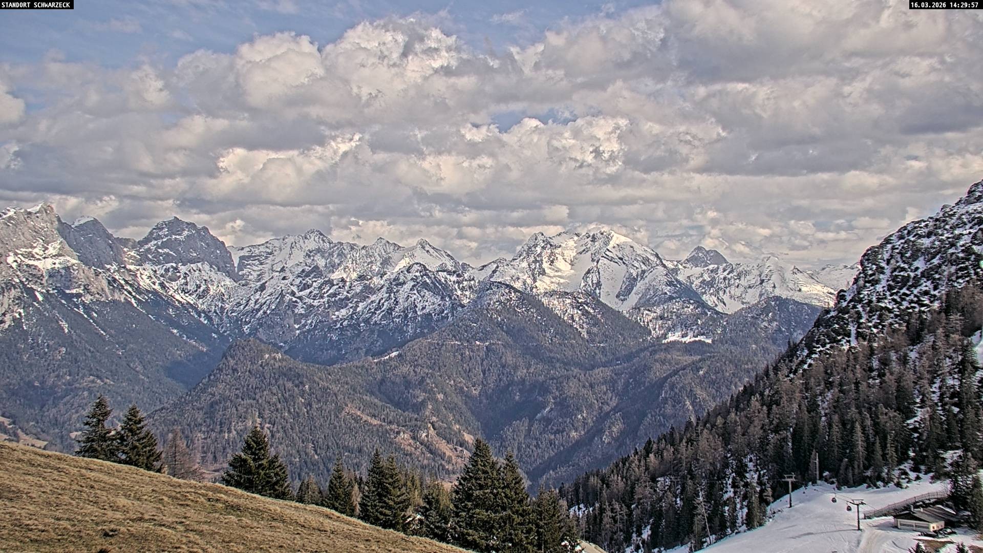 Archived image Webcam Alps of Berchtesgaden from Lofer, Tyrol