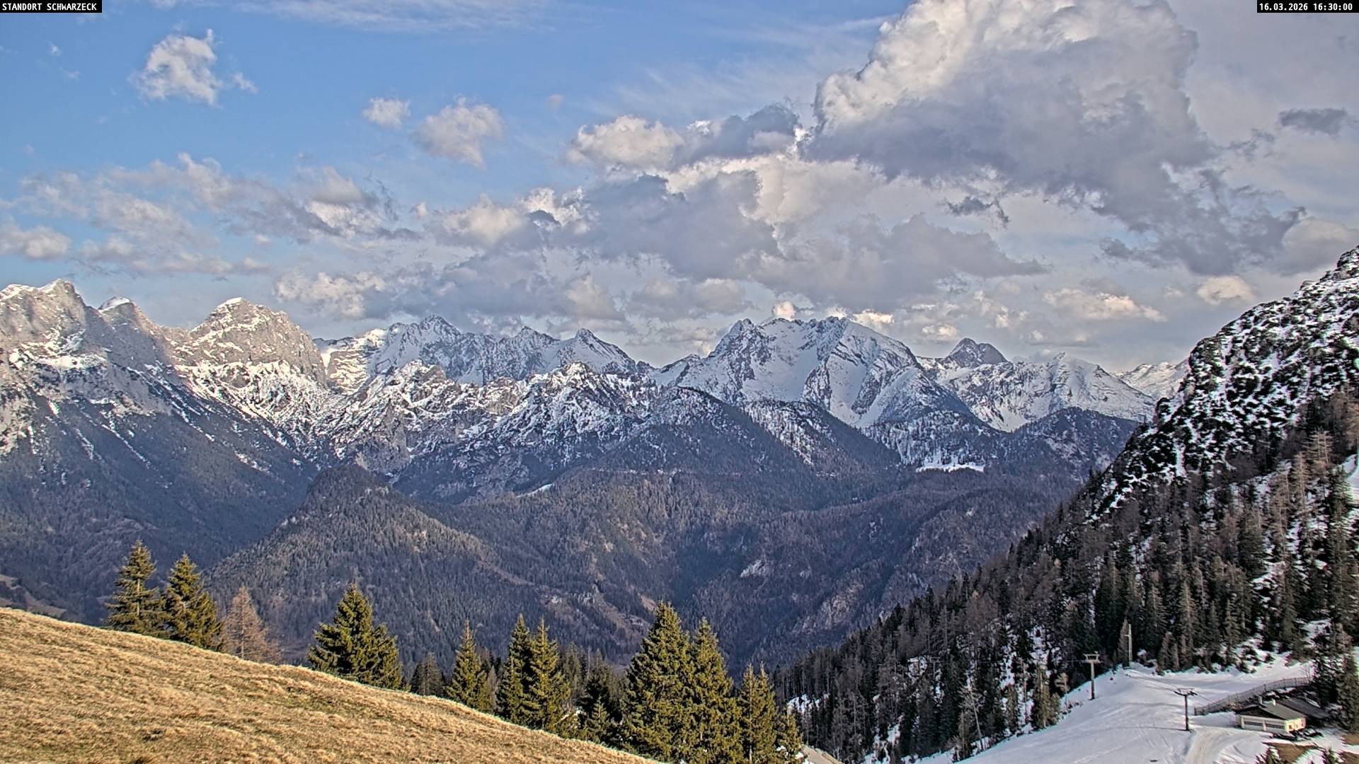 Archived image Webcam Alps of Berchtesgaden from Lofer, Tyrol